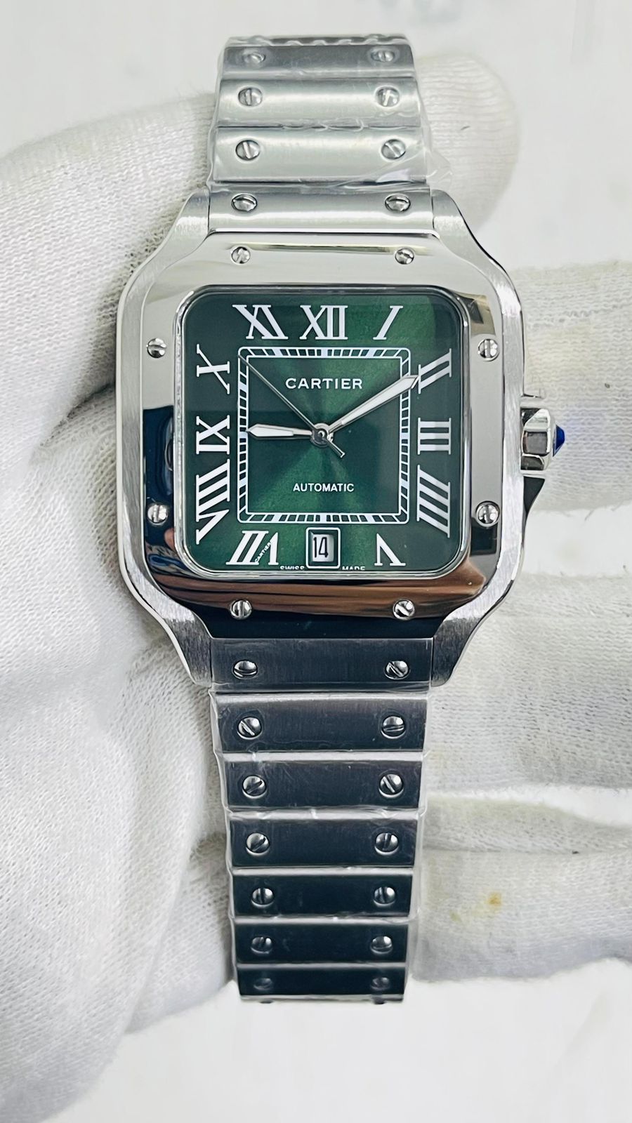 Rac Silver Chain Green Dial Automatic Man Watch 989673