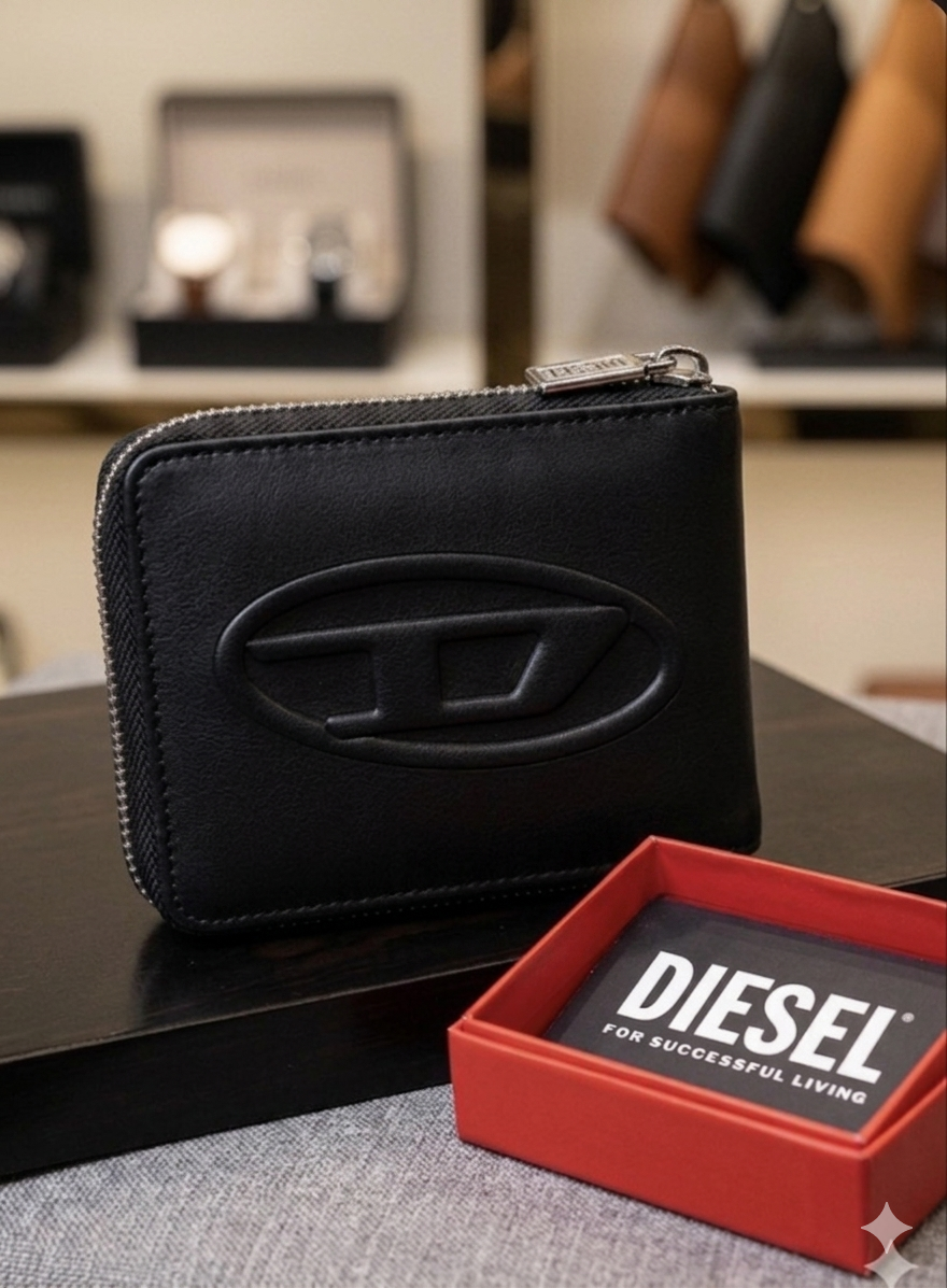 EID Multi Colour Leather Zipper Men Wallet 30309