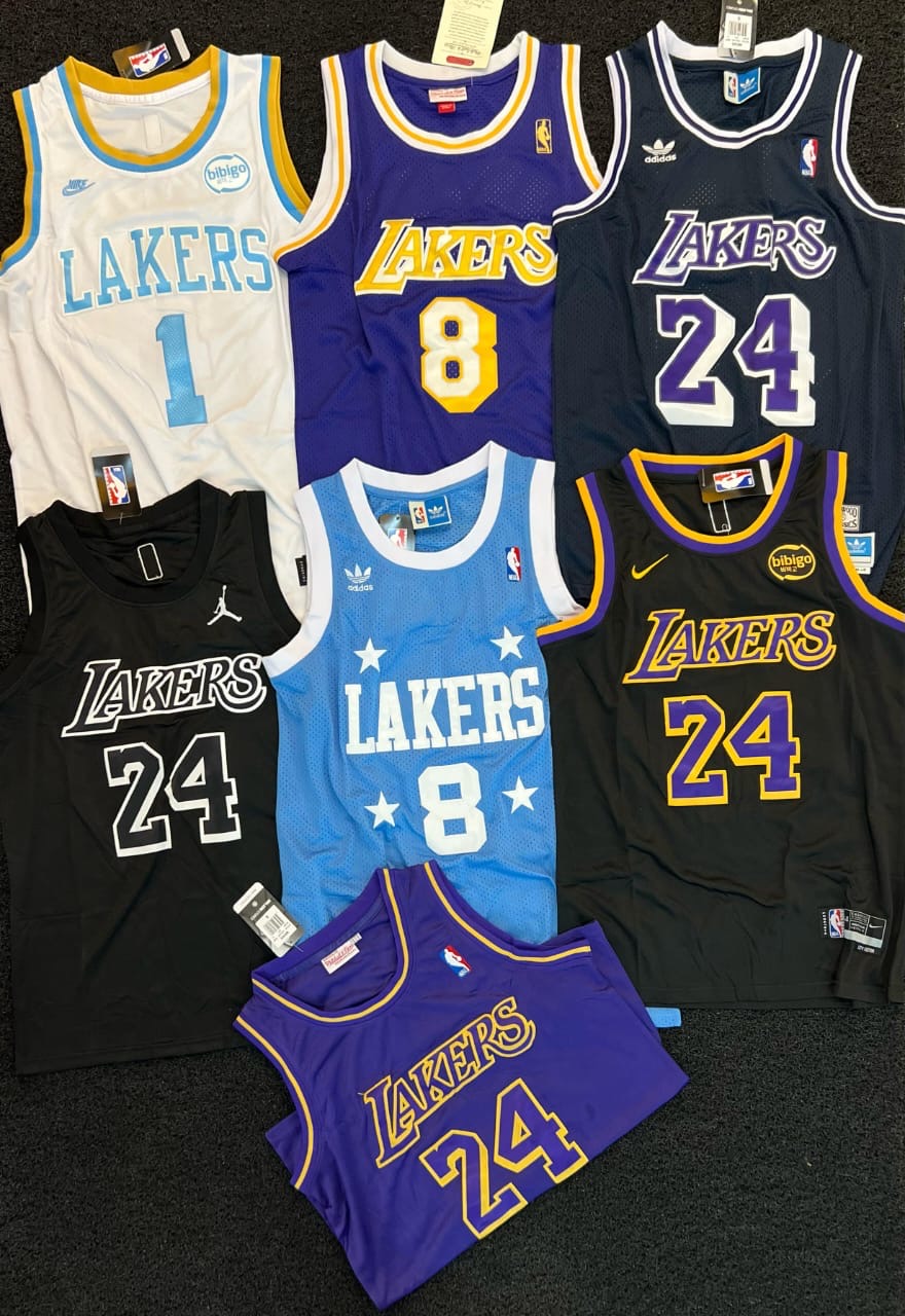 BRYANT 8 Lakers Sky Blue Colour White Patch Basketball Jersey 988912