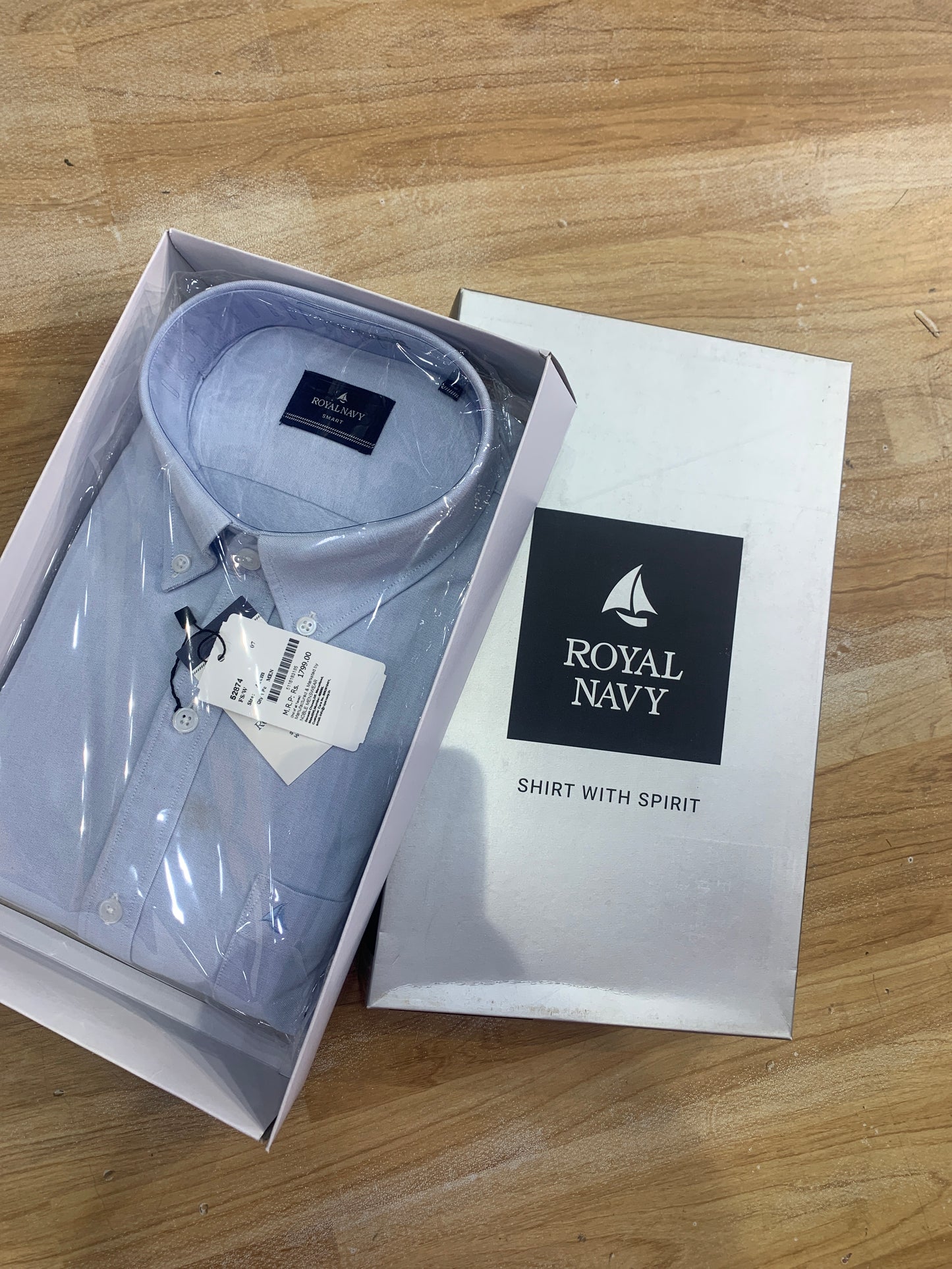 ROYAL NAVY Shirt Full Sleeve Sky Colour 5116183134