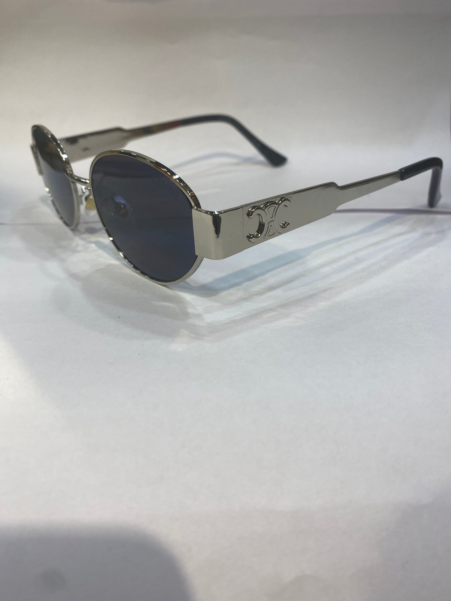 LEC Silver Frame Black Shade Unisex Sunglasses 25003 55 17 145