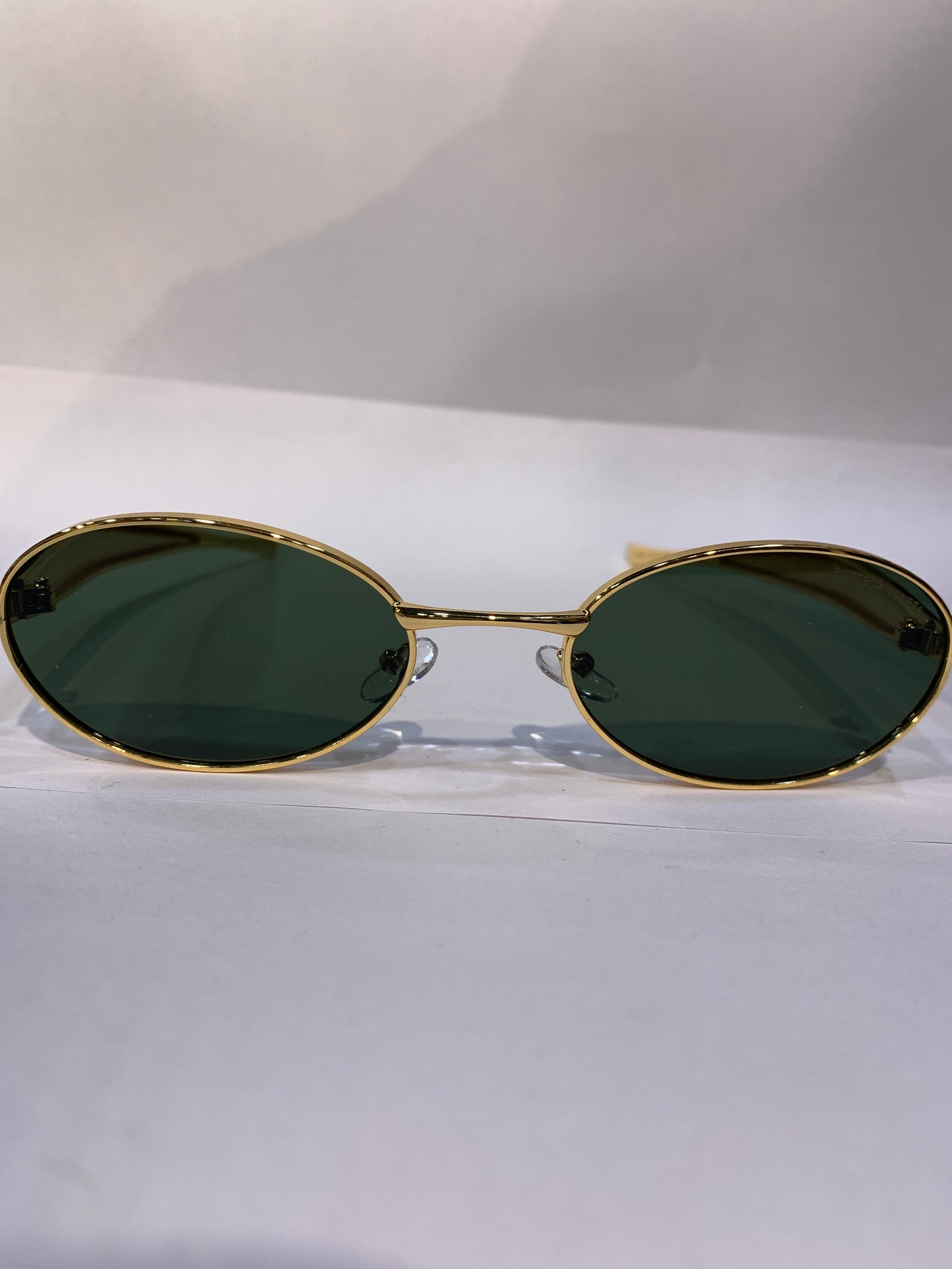 TOB Golden Frame Green Shade Unisex Sunglasses DY108 55 21 136