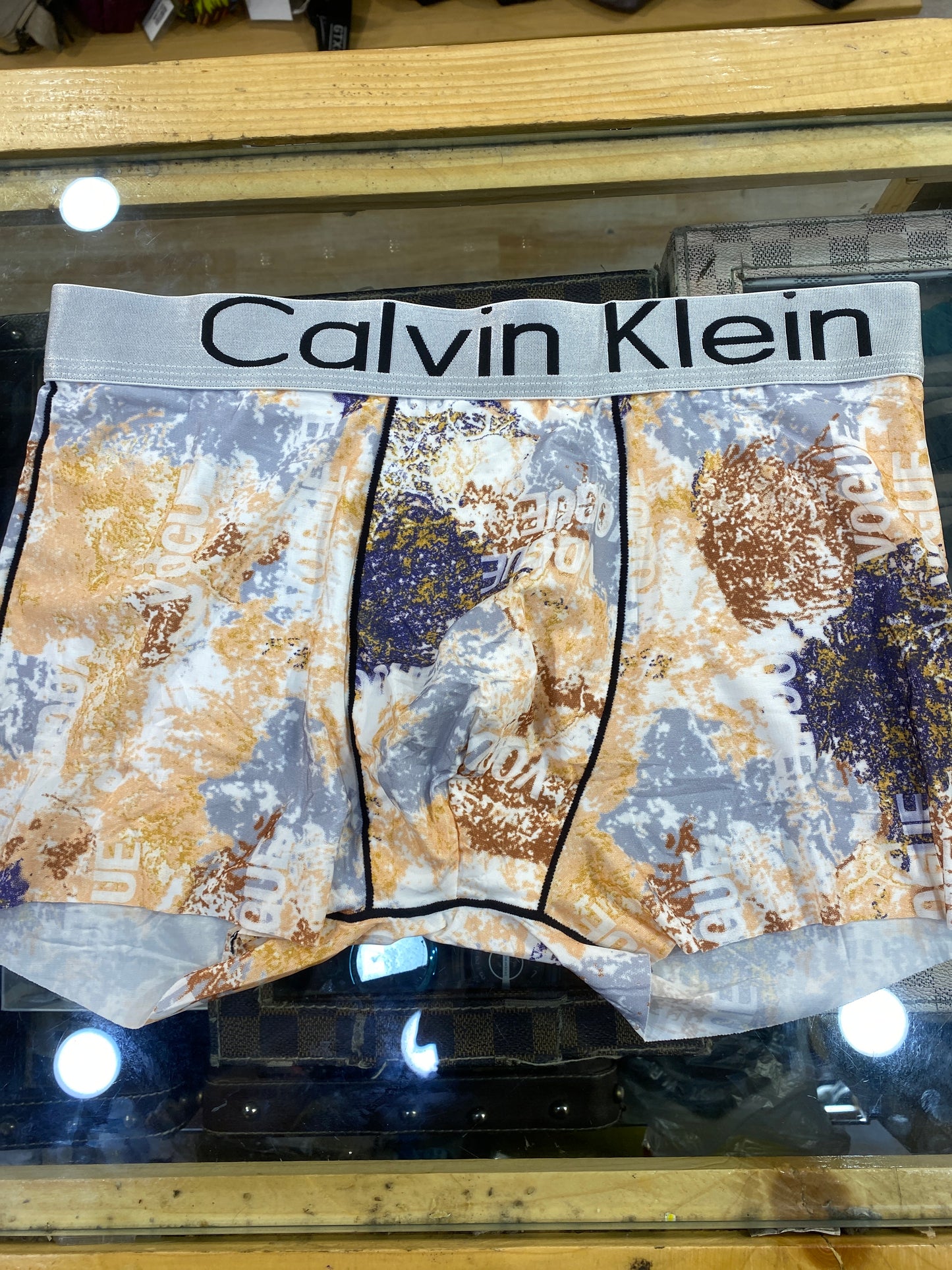 LAC CAL Vogue Orange Gray Purple Printed Premium Quality Imported Men’s Trunk 989250