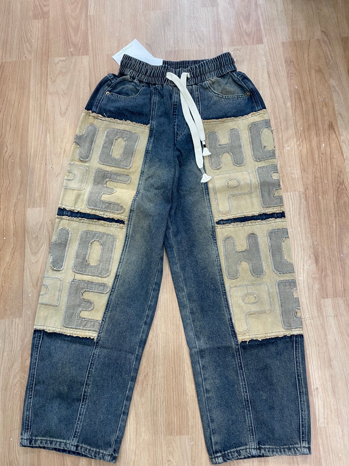 Liaoxun Faded Blue Colour Rugged Style Imported Straight Fit Men’s Jogger Pant D1038