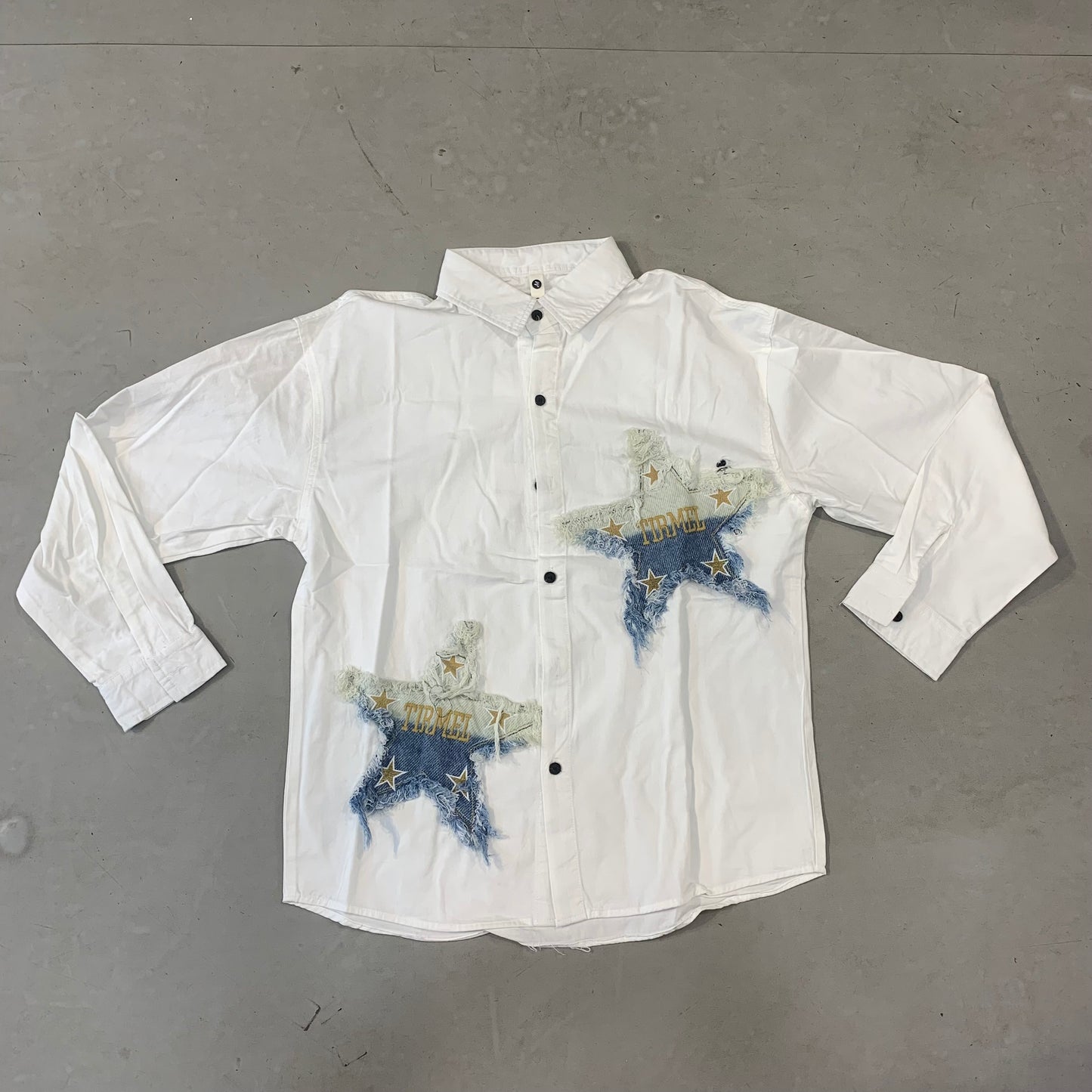 G.N TIRMEL White Colour Imported Oversized Unisex Shirt 2637
