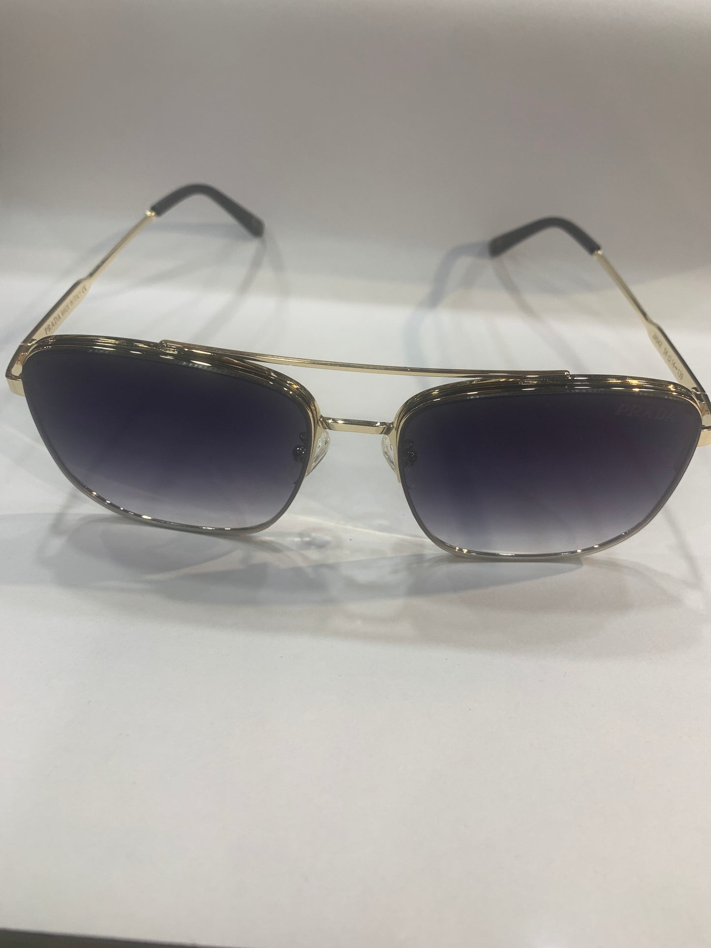 Arp Golden Black Frame Black Shade Unisex Branded Sunglasses 2A542 54 14 139