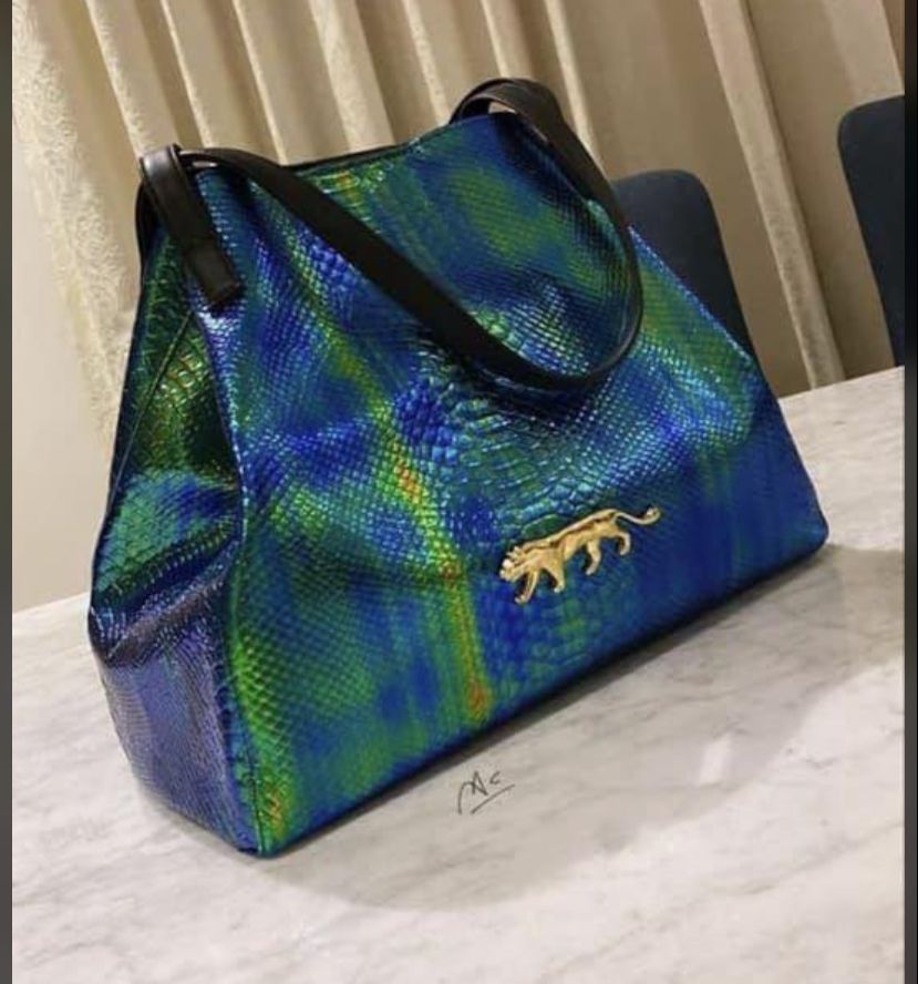 Bas Blue Green Tote bag