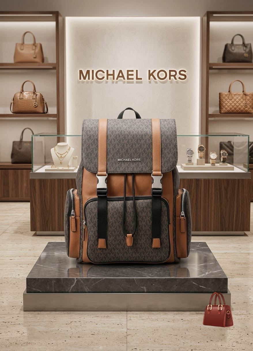 CIM MIC KM Brown Colour Super Premium Quality Unisex Backpack 991035