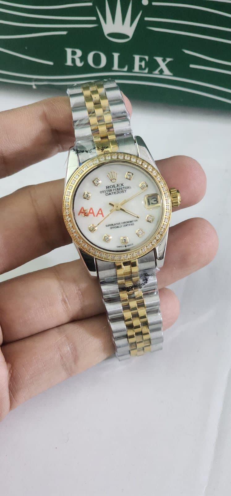 Lor Sliver Gold Chain White Dial Ladies Waych 901631