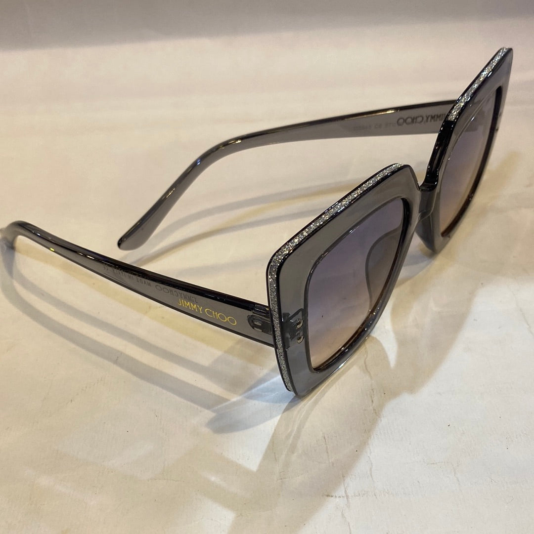 MIJ Transperent Frame Black Brown Shade Sunglasses D2845 C6 57 22 141