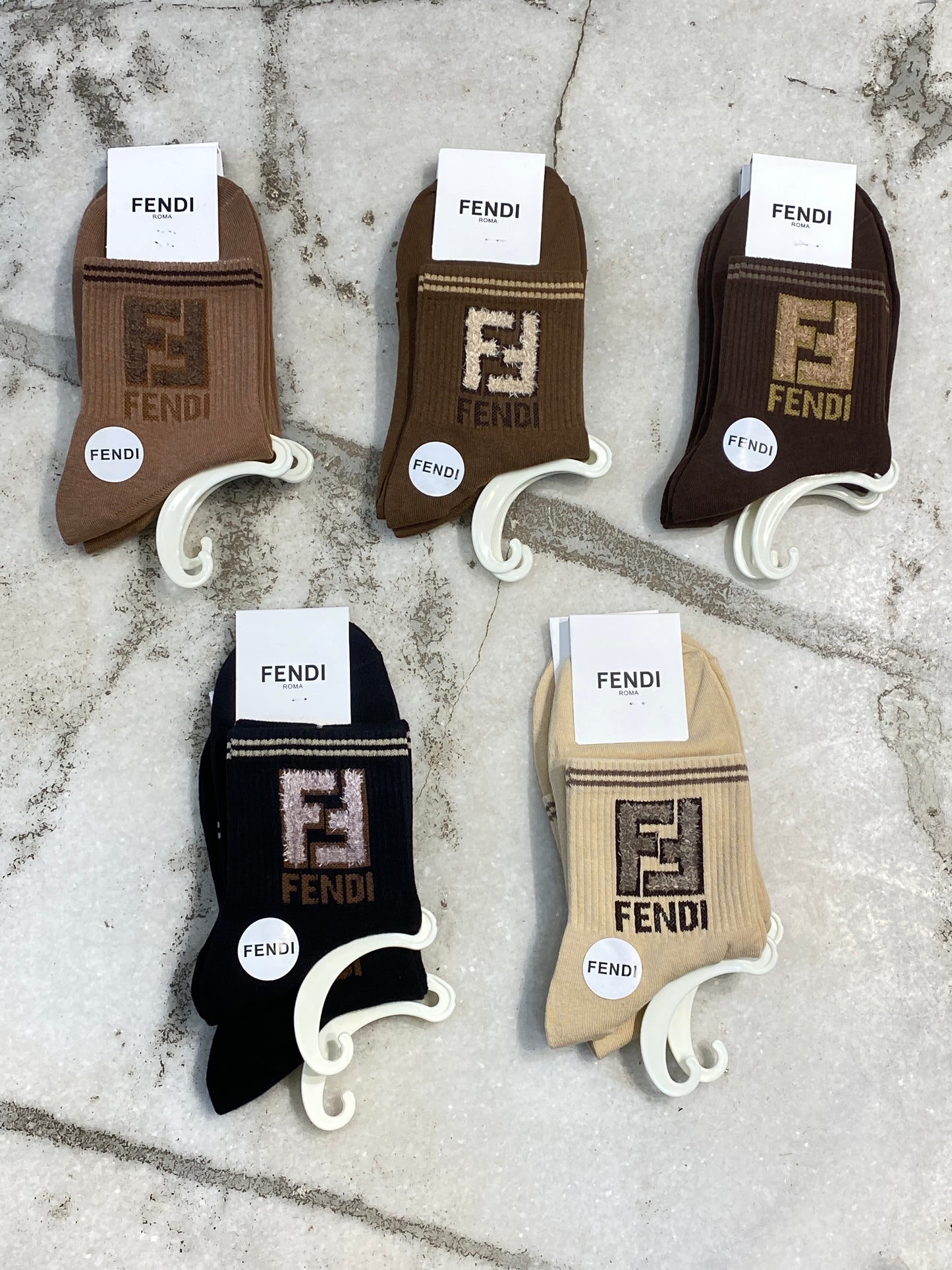 NEF FEN Imported FF Logo Chinese Unisex Socks 988505