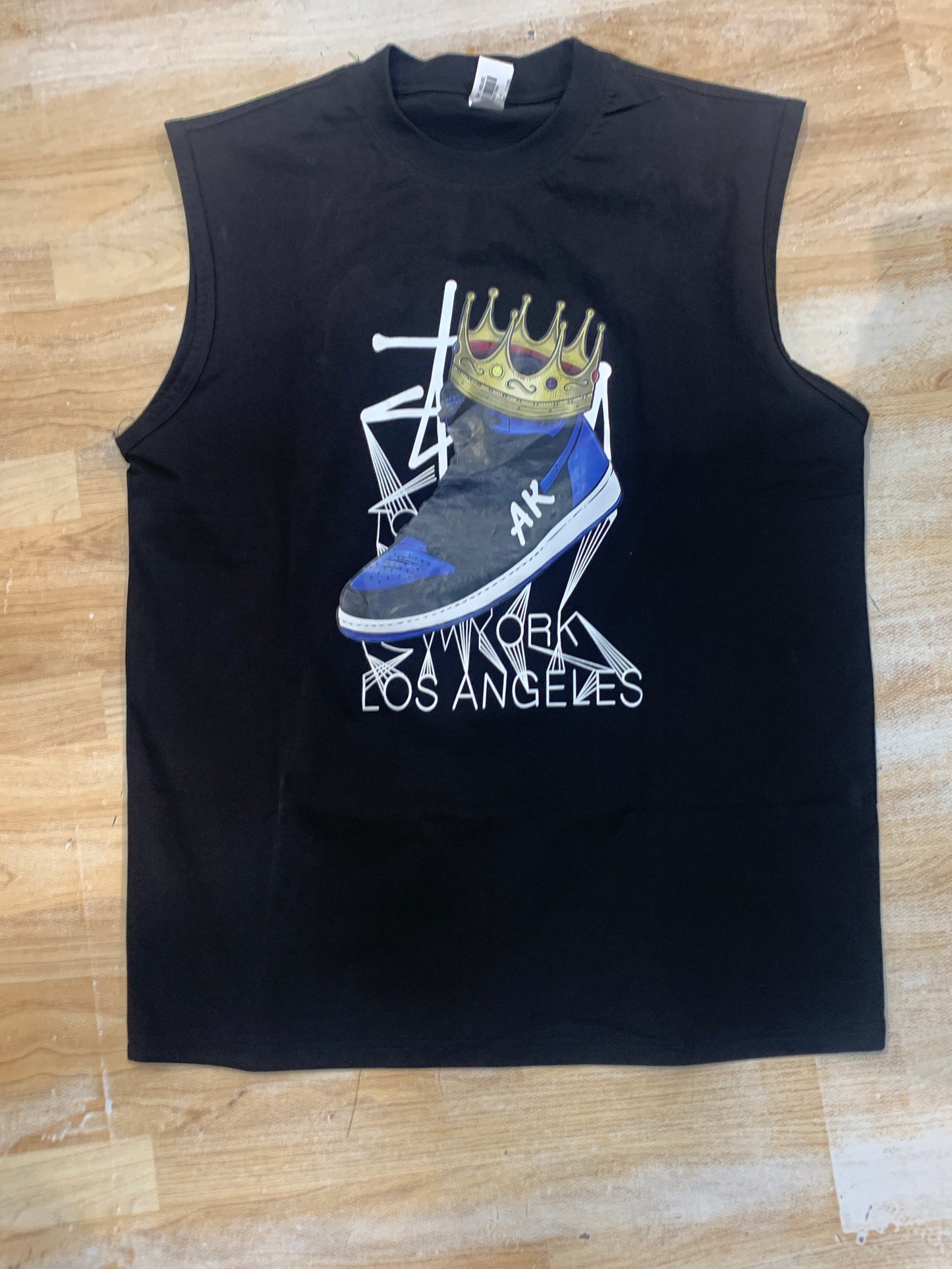 Black Ak Shoe Print Premium Quality Shoes Print Tank Top 989422