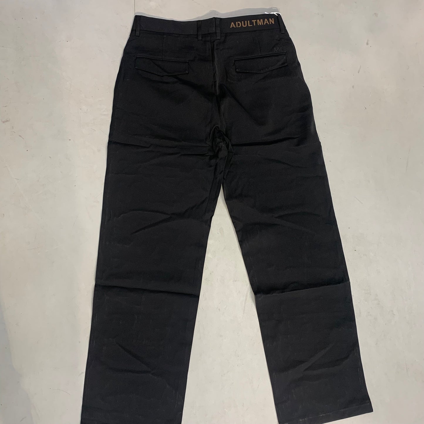 ADULTMAN A|M Black Korean Straight Fit Pant B-004