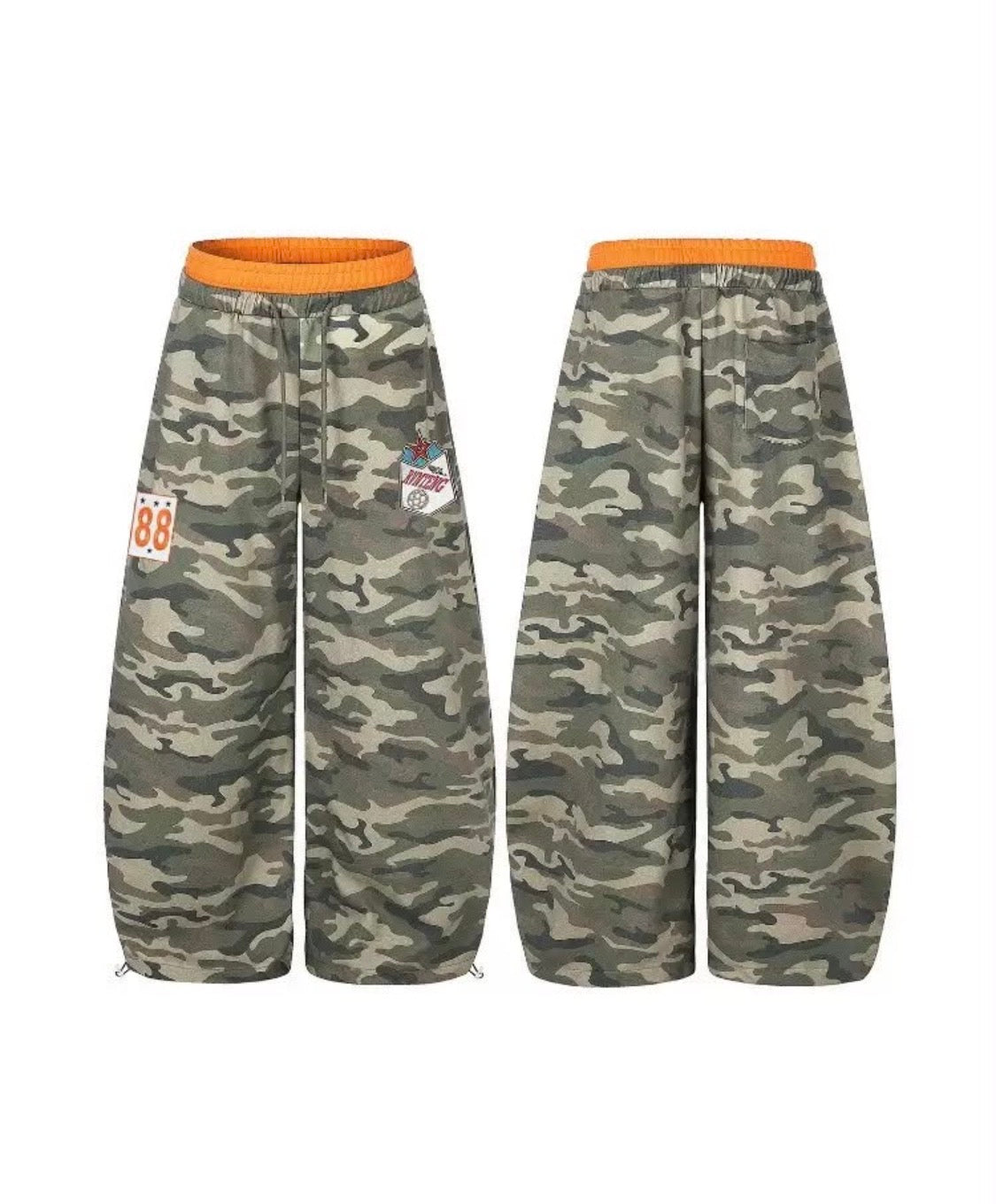 kuxuan Military Colour RVNTEGN Embroidery Premium Quality Imported Baggy Fit Lower