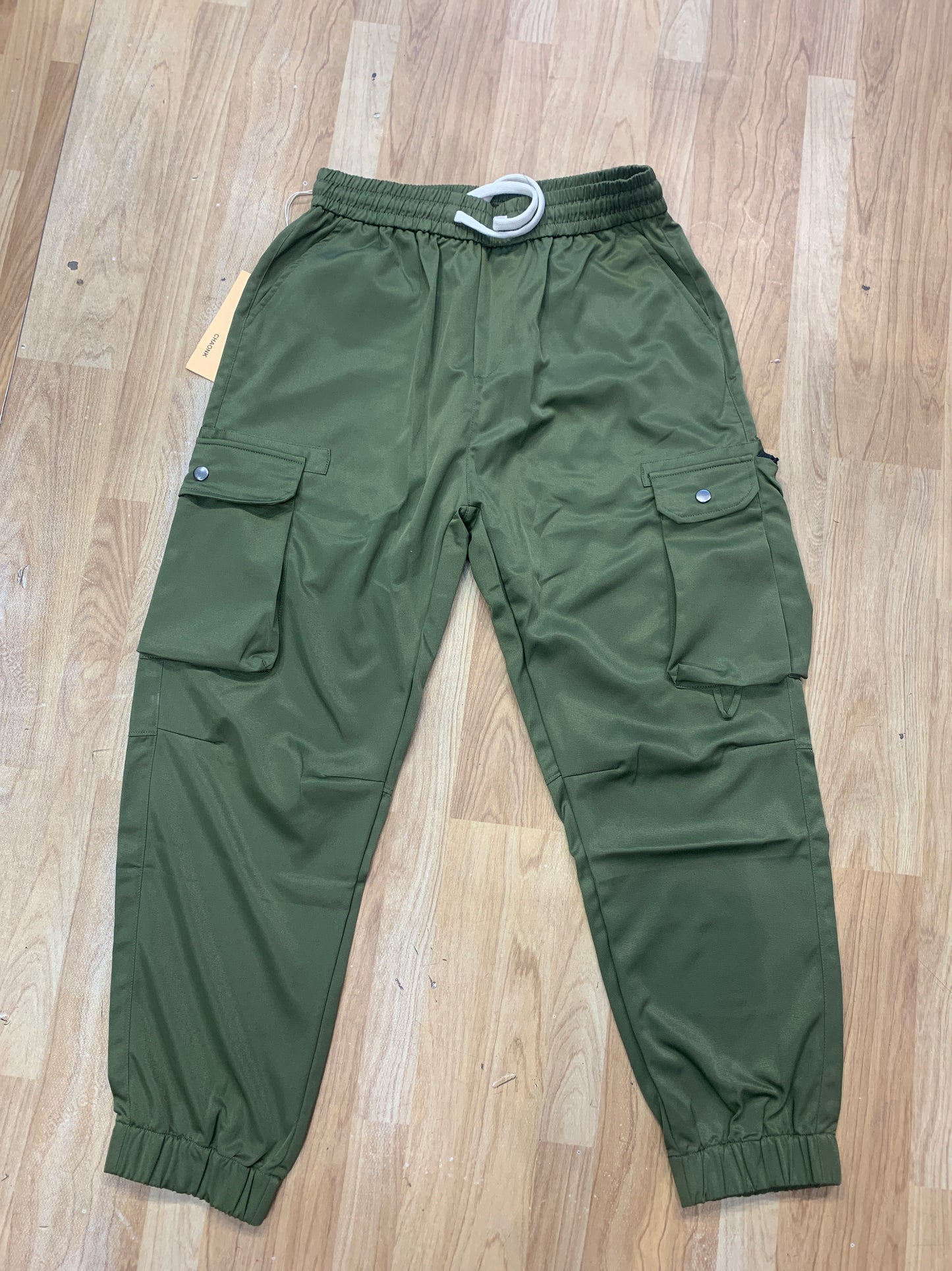 Korean Lower Green Colour Jogger 2411