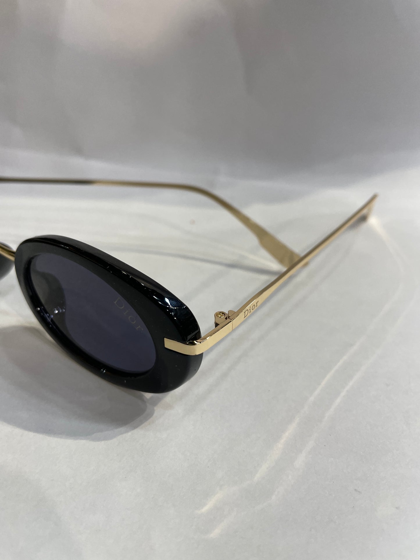 OID Black Frame Golden Stick Black Shade Unisex Sunglasses 3300 48 23 146