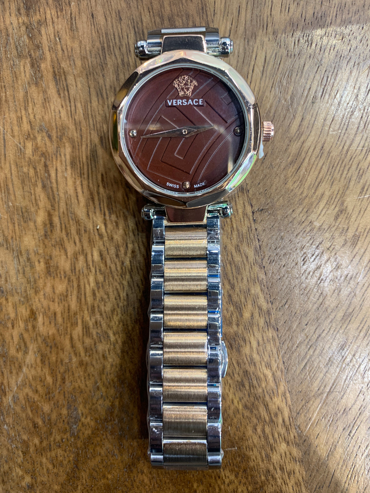 Rev Silver copper Chain Brown Dial Ladies Watch 401830