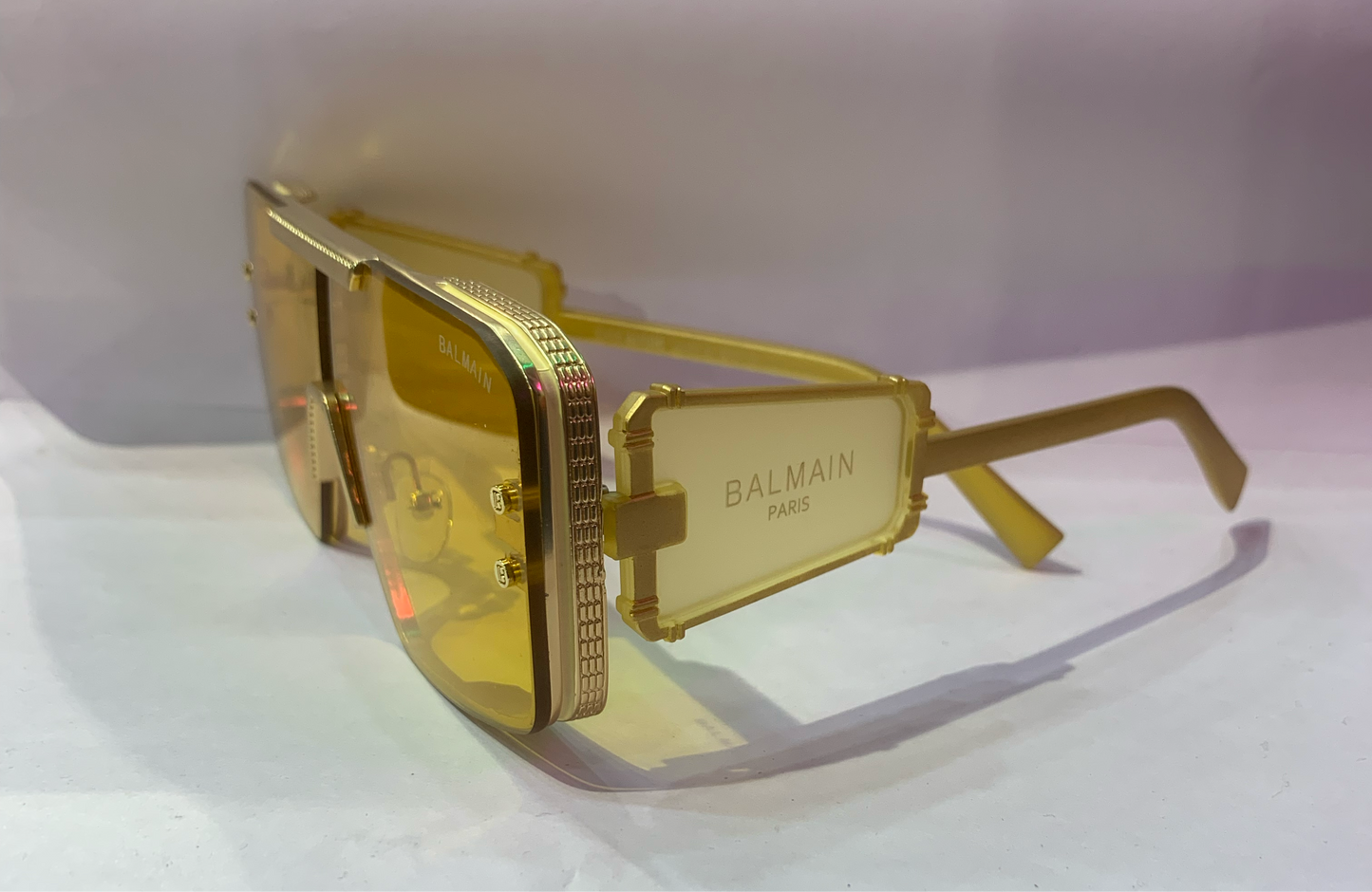 LAB Golden Frame Yellow Shade Unisex Sunglasses ZS98196 58 18-145
