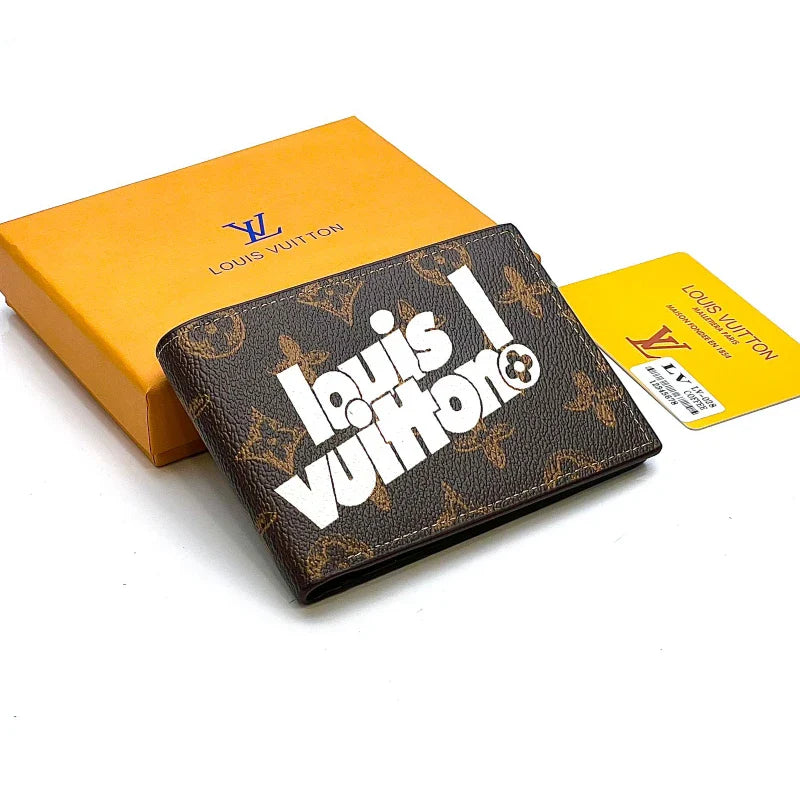 UOL Brown Colour Old Flower With White Print Imported Men’s Wallet 990146