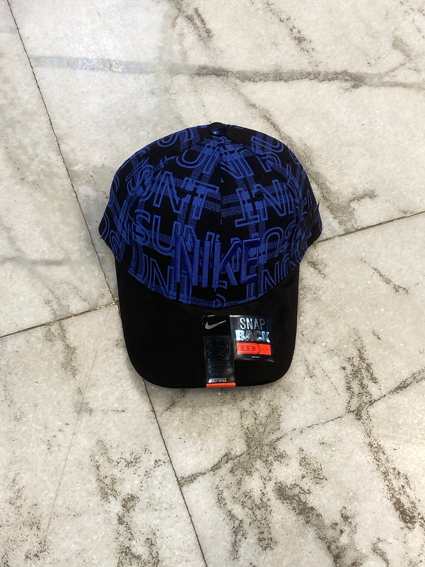 Nik Kin Black Blue Printer Kin Cap Colour Blue Nik Logo embroidery 2914