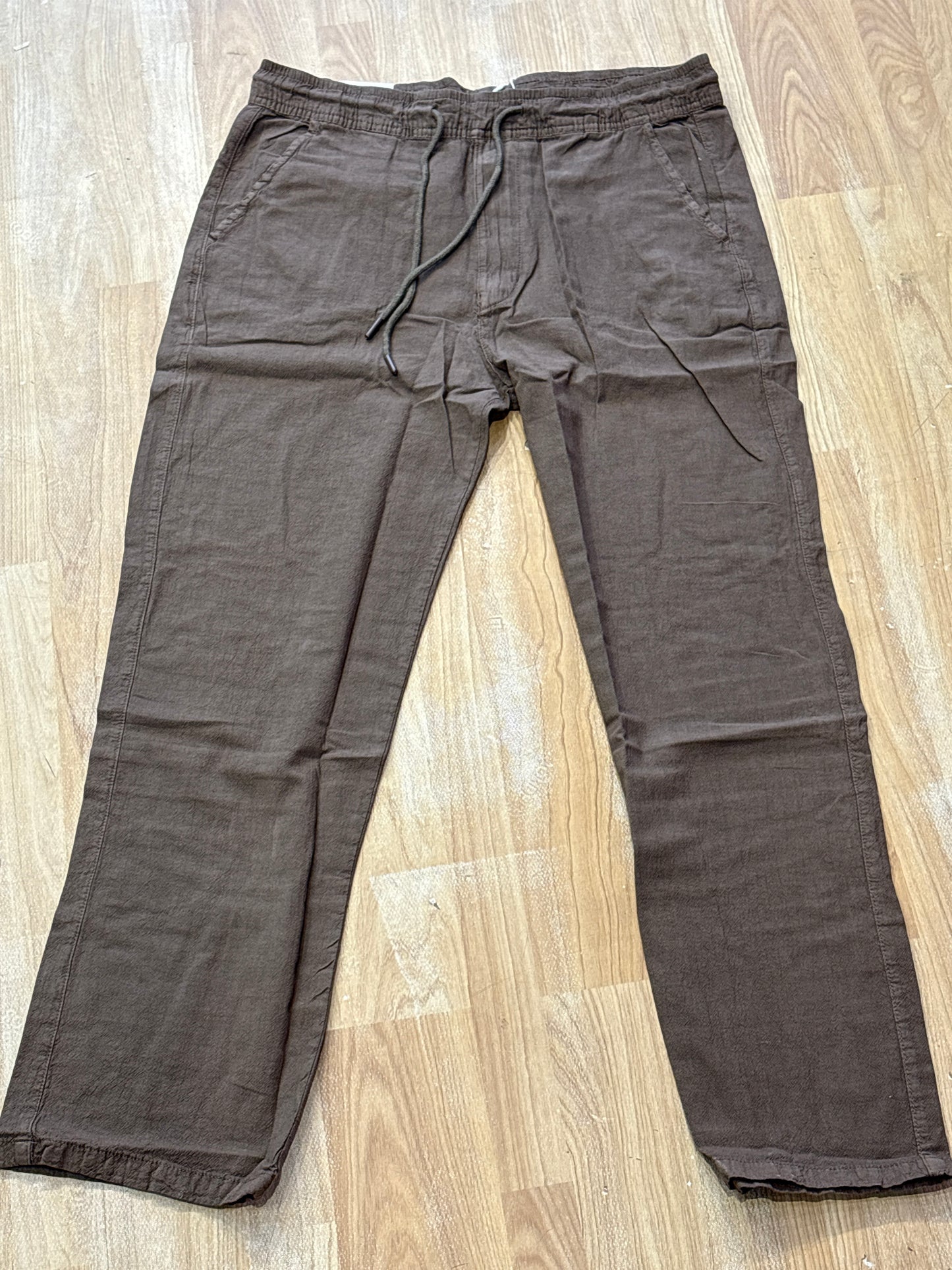 Inu Uni Brown Colour Premium Quality Linen Pant 1590