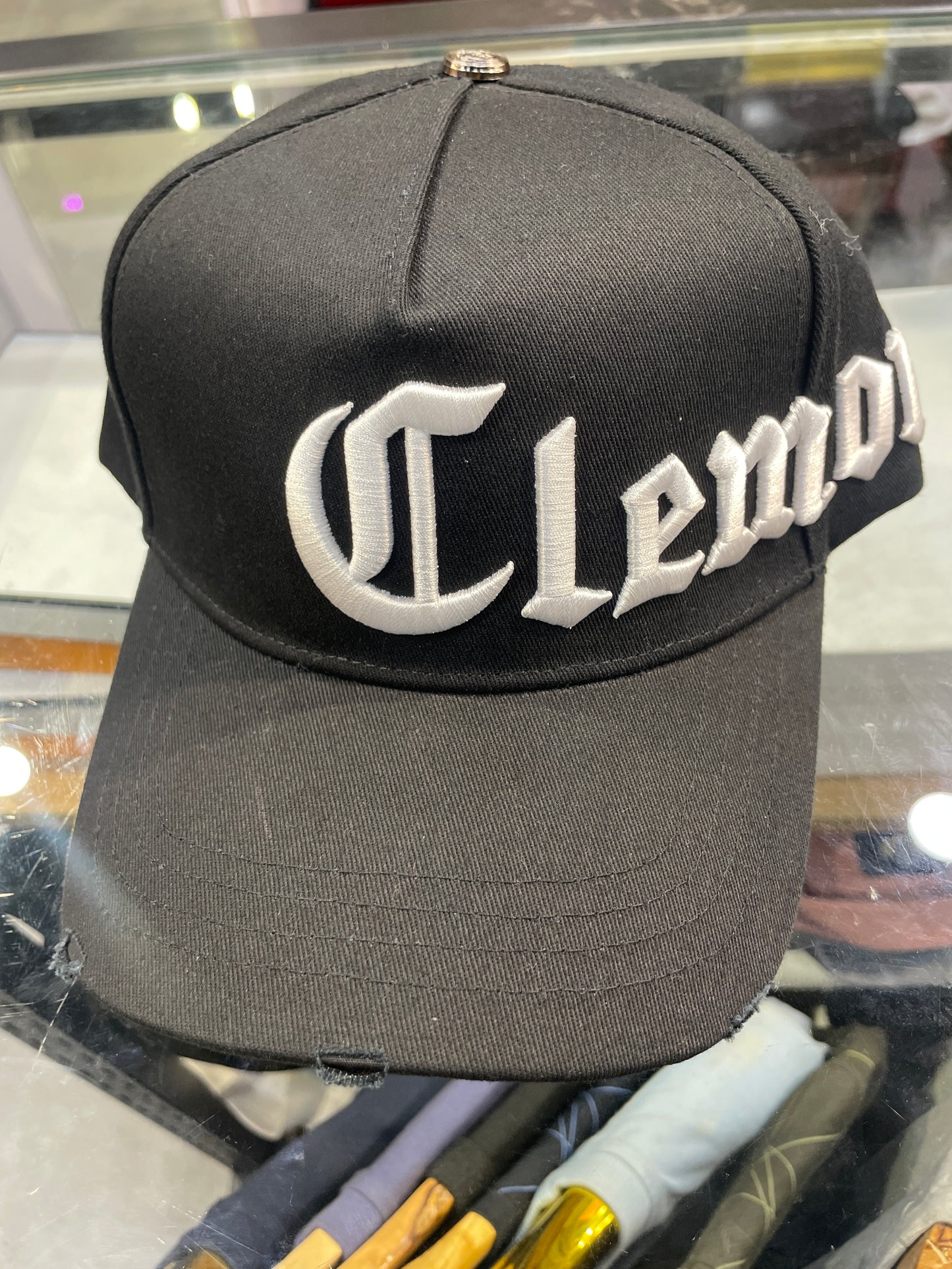 ELC Black Colour White Colour Embroidery Imported Cap 990807