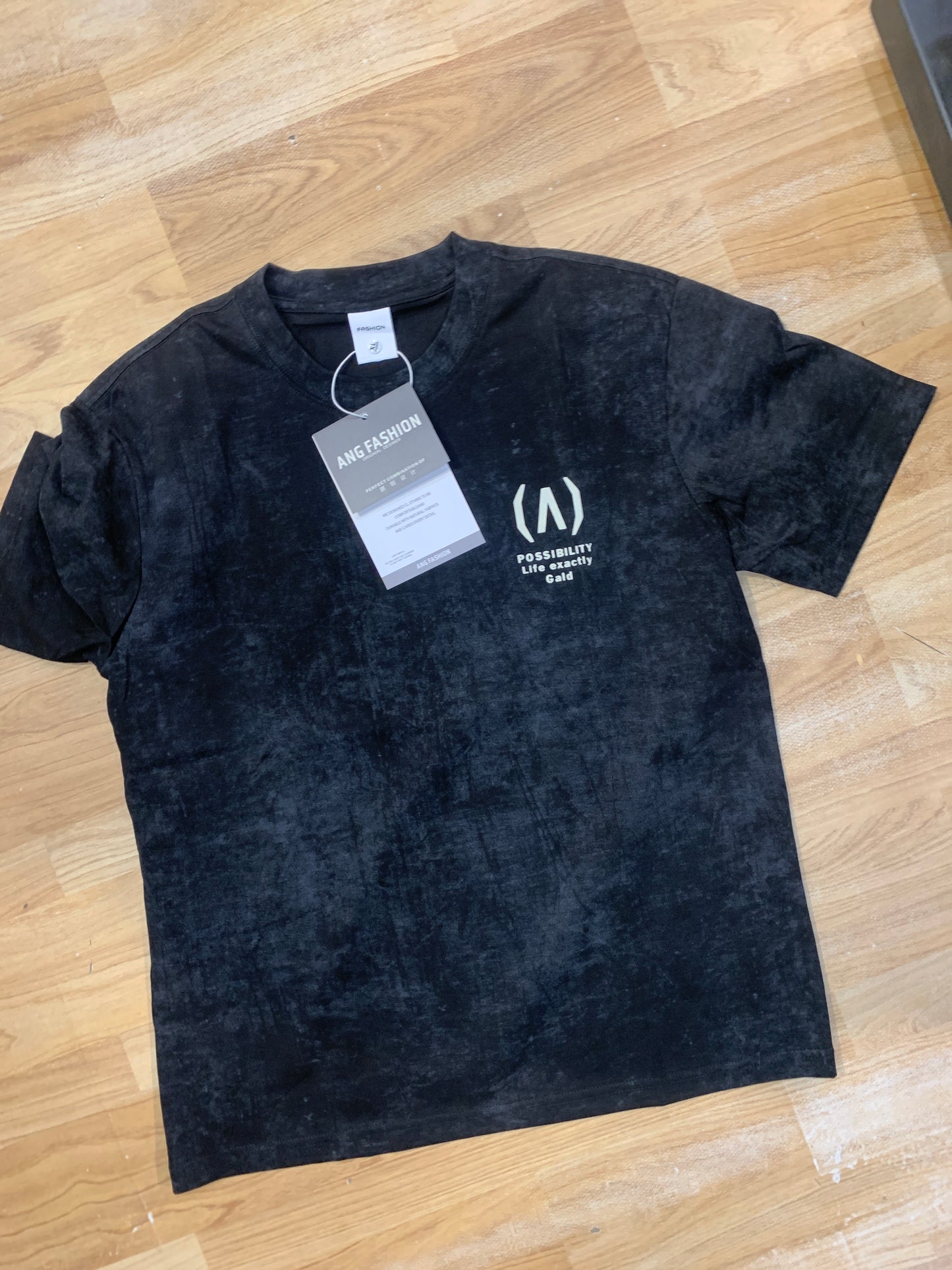 Fashion Possibility Life exactly Gald Black Grey Tshirt 89803