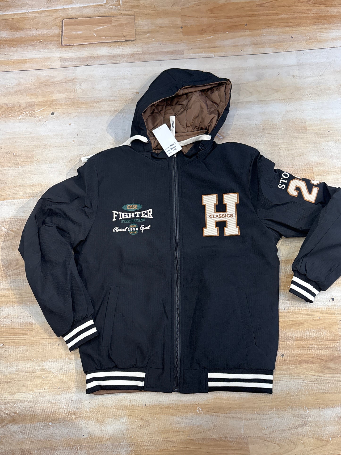 FIGHTER H Classics Black Colour Double Side Reversible Men’s jacket CM9871