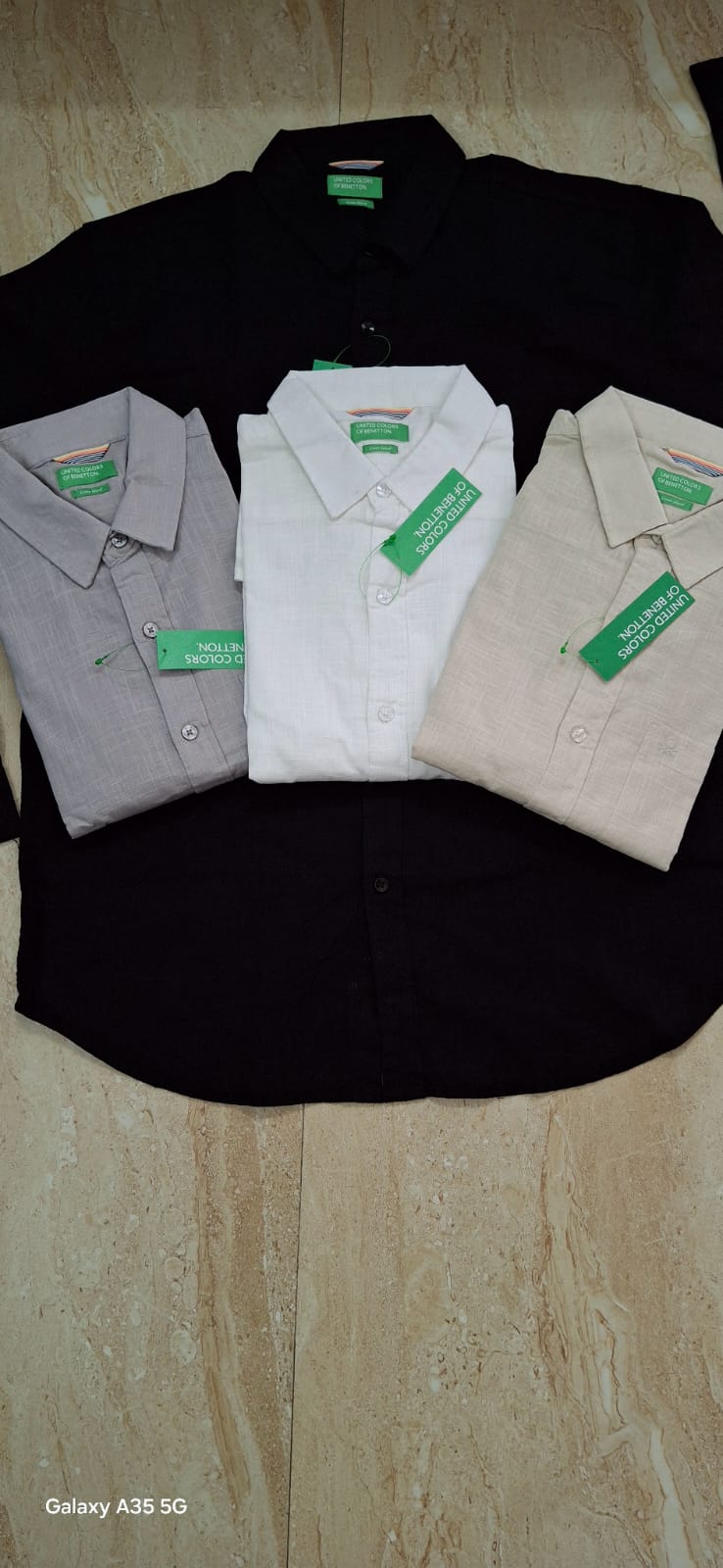 Ben Neb White Colour Pocket Full Sleeve Linen Shirt 8905801414167