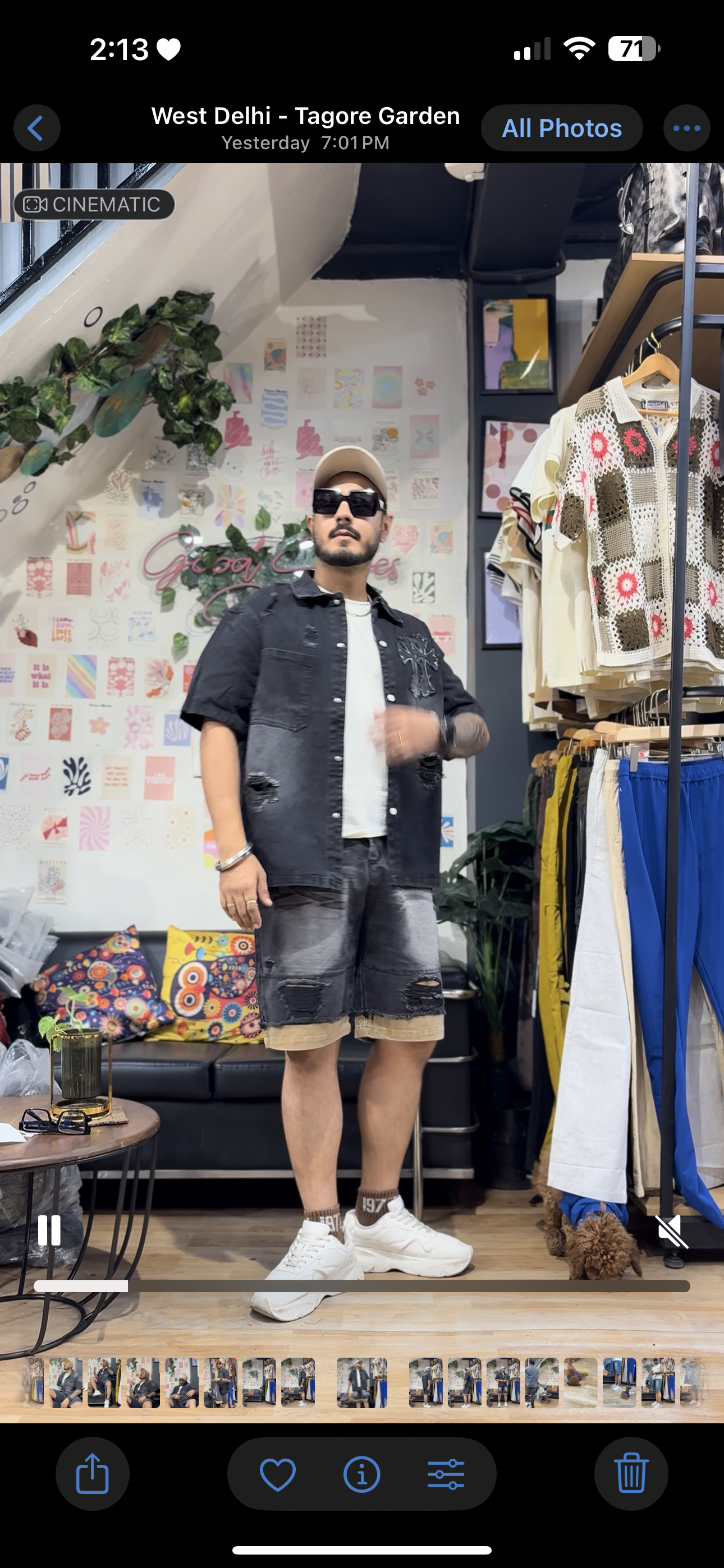 Chr Rhc Black Grey Half Sleeve Shirt With Shorts Denim Coord Set 76501