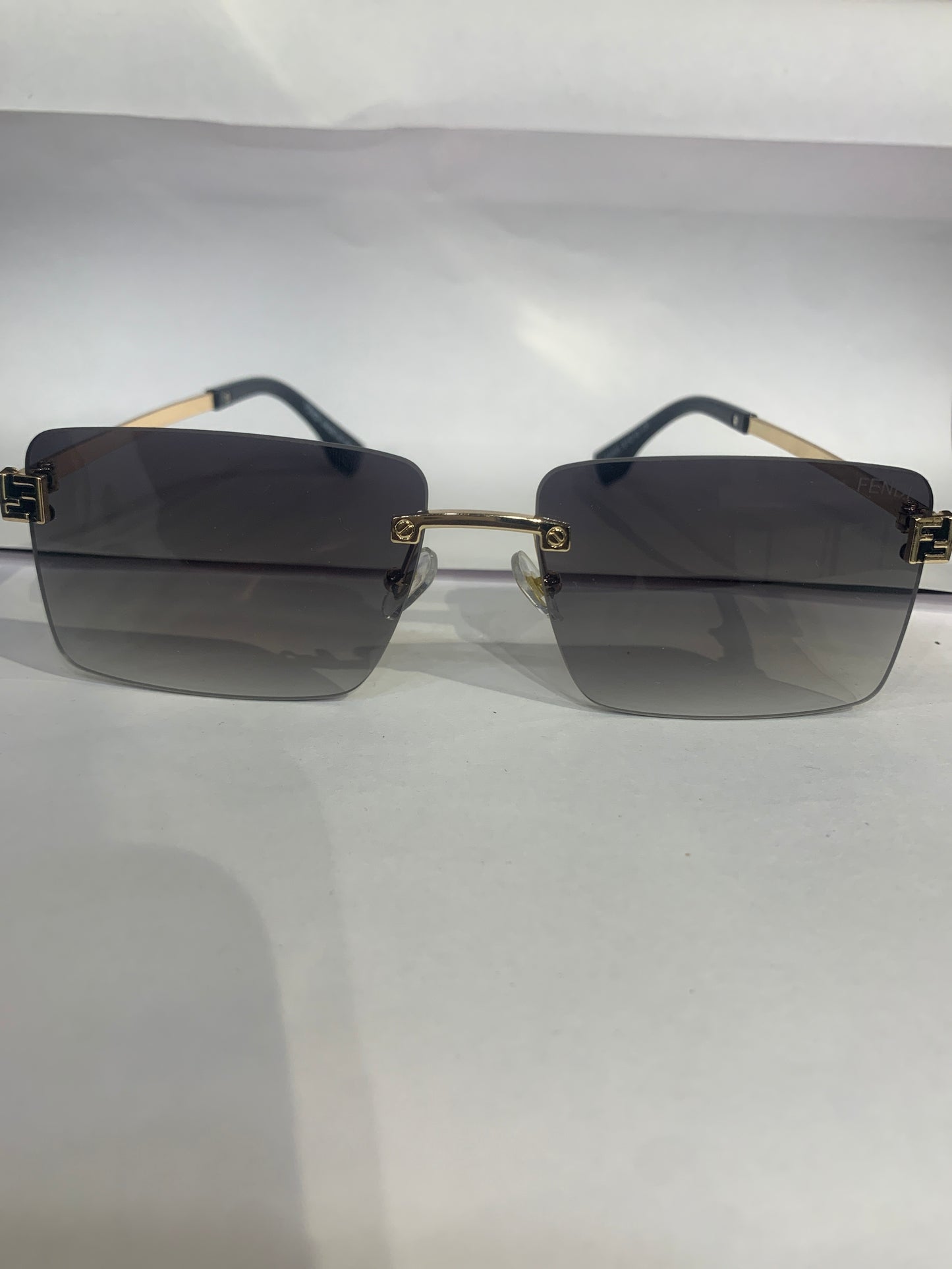 NEF Golden Stike Frame Green Shade Unisex Sunglasses 6A005 57 15 136