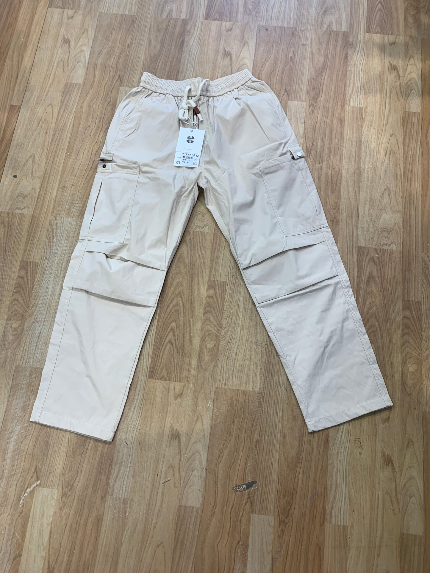 Cargo Cream Colour 4 pocket Straight Fit K26