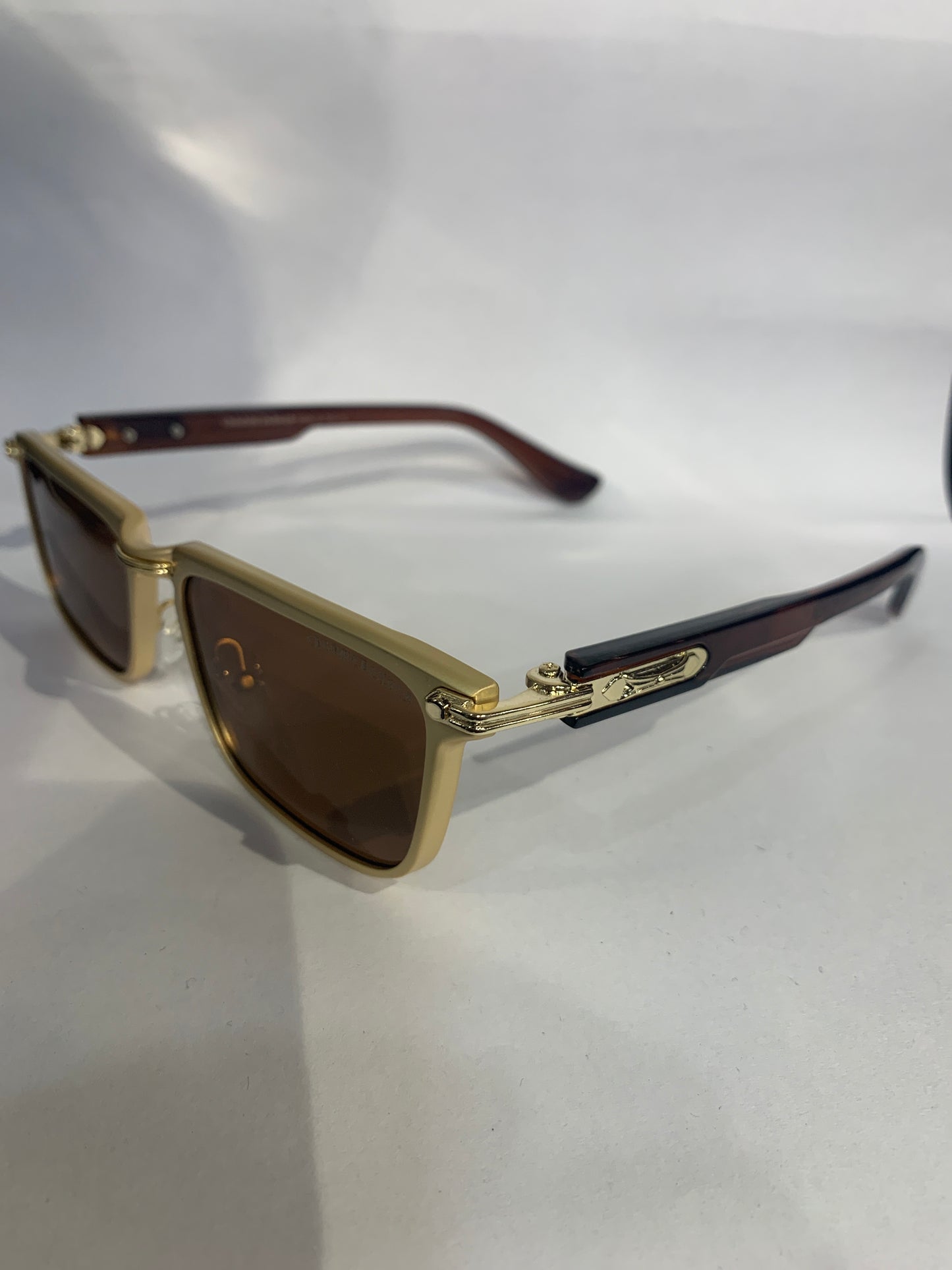 RHC Gold Brown Frame Brown Shade Unisex Sunglasses 3519 55 20 142