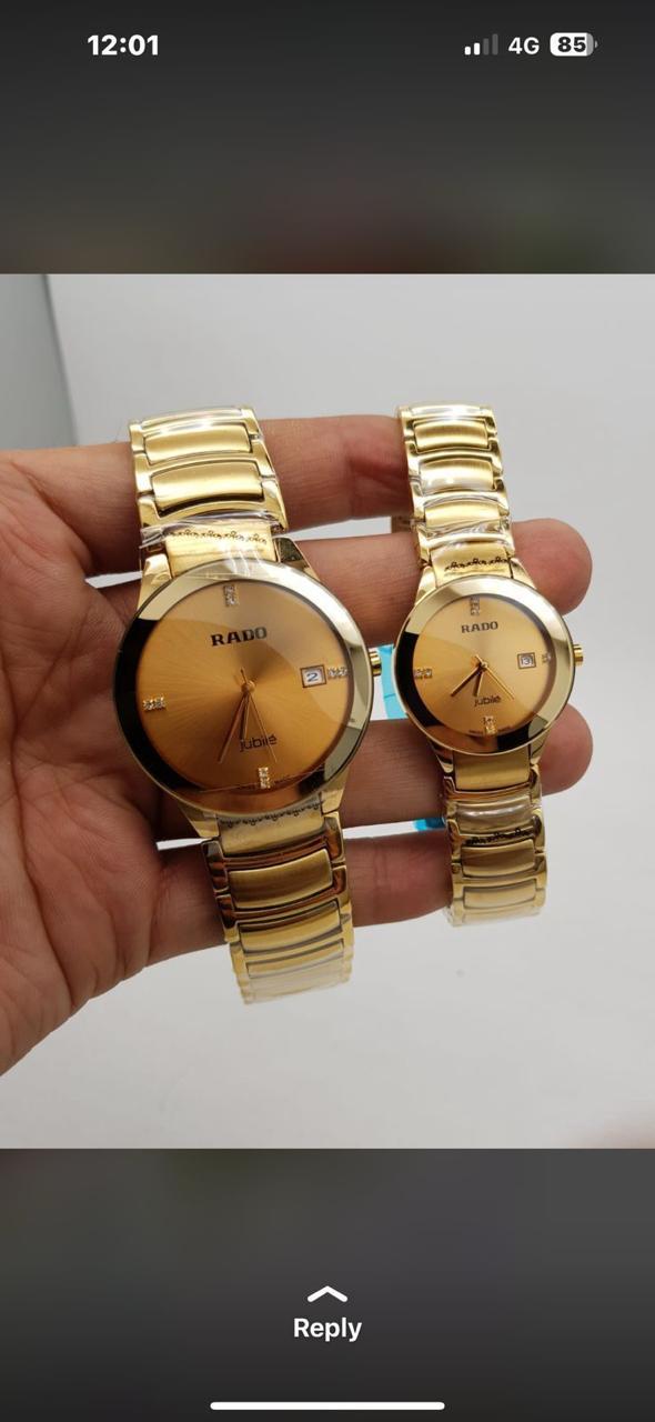 DAR RAD Gold Chain White Dial Ladies watch 988728
