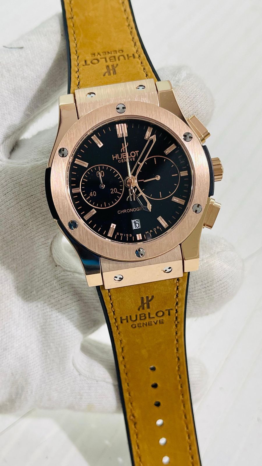 Buh Brown Copper Strap Black Copper Dial Men Watch 988925