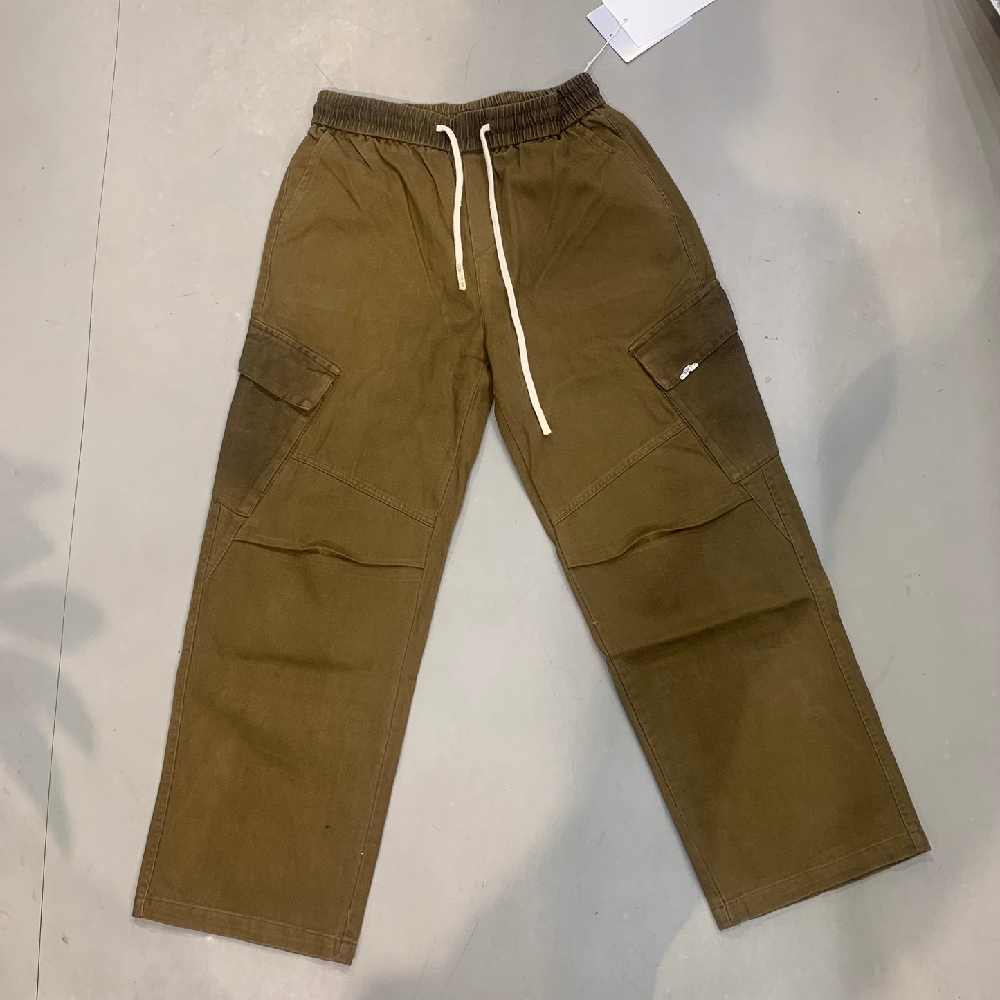 BOYAGE Korean Style Khaki Brown Baggy Fit With 5 Pocket Denim Cargo Pants W-903