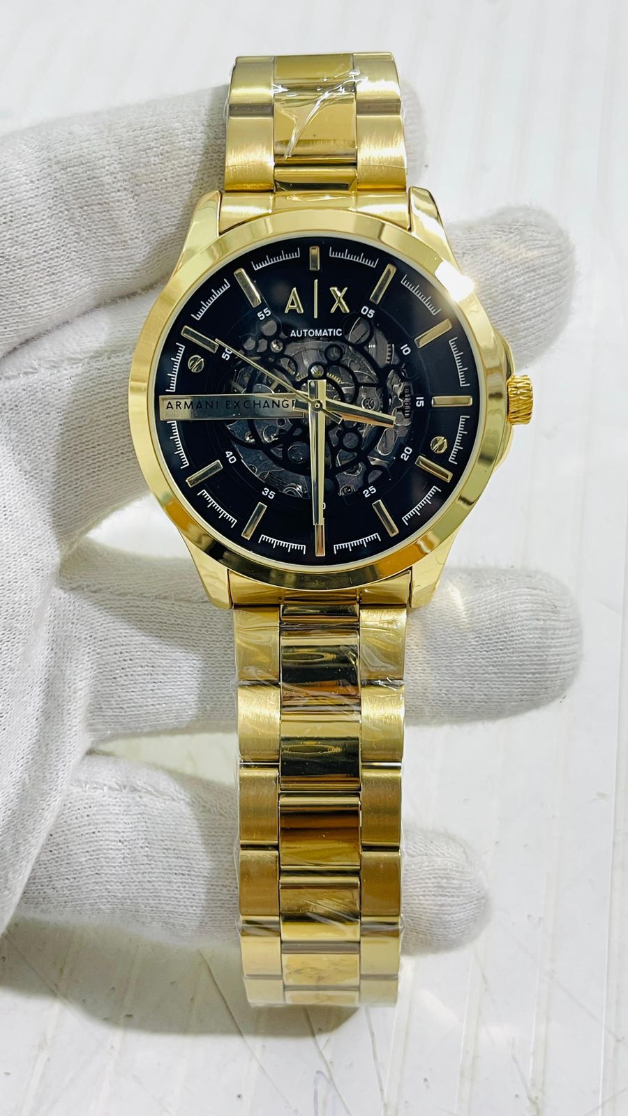 MRA ARM Golden Chain Black Dial Automatic Men’s Watch 989278