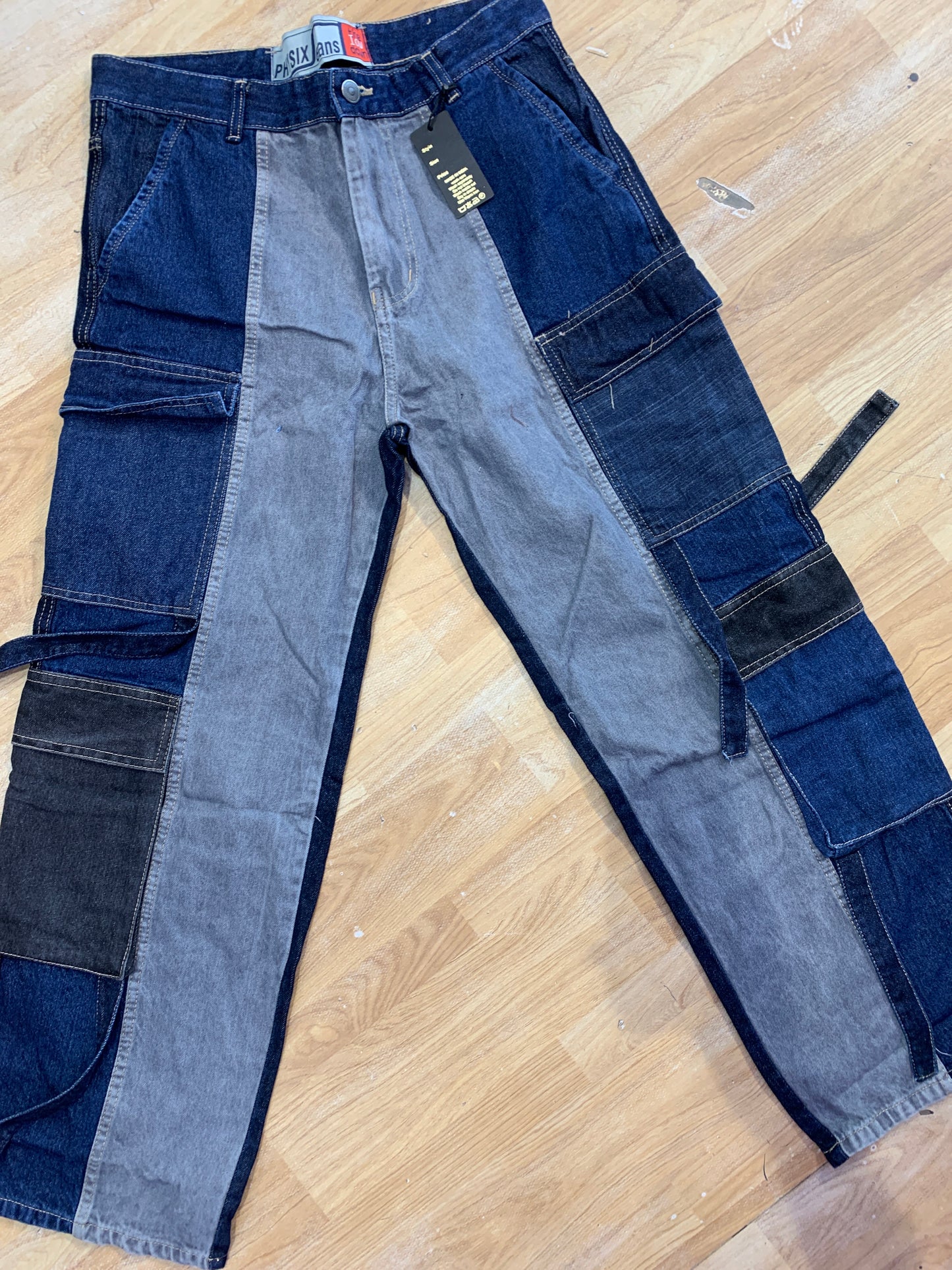 PHYSIX Blue Grey Double Colour Colour Six Jeans H9012