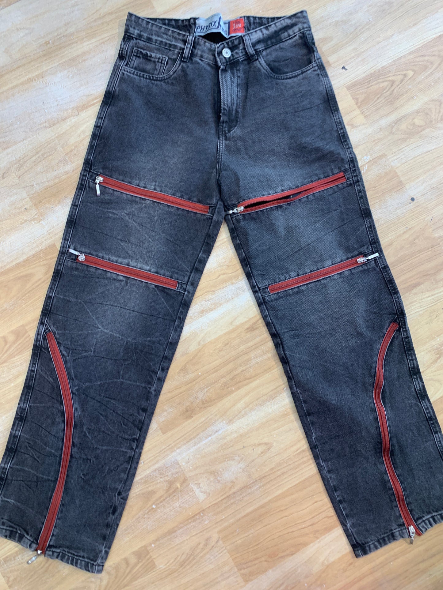 PHYSIX Dark Grey Colour Multi Jeep Style Jeans H9011