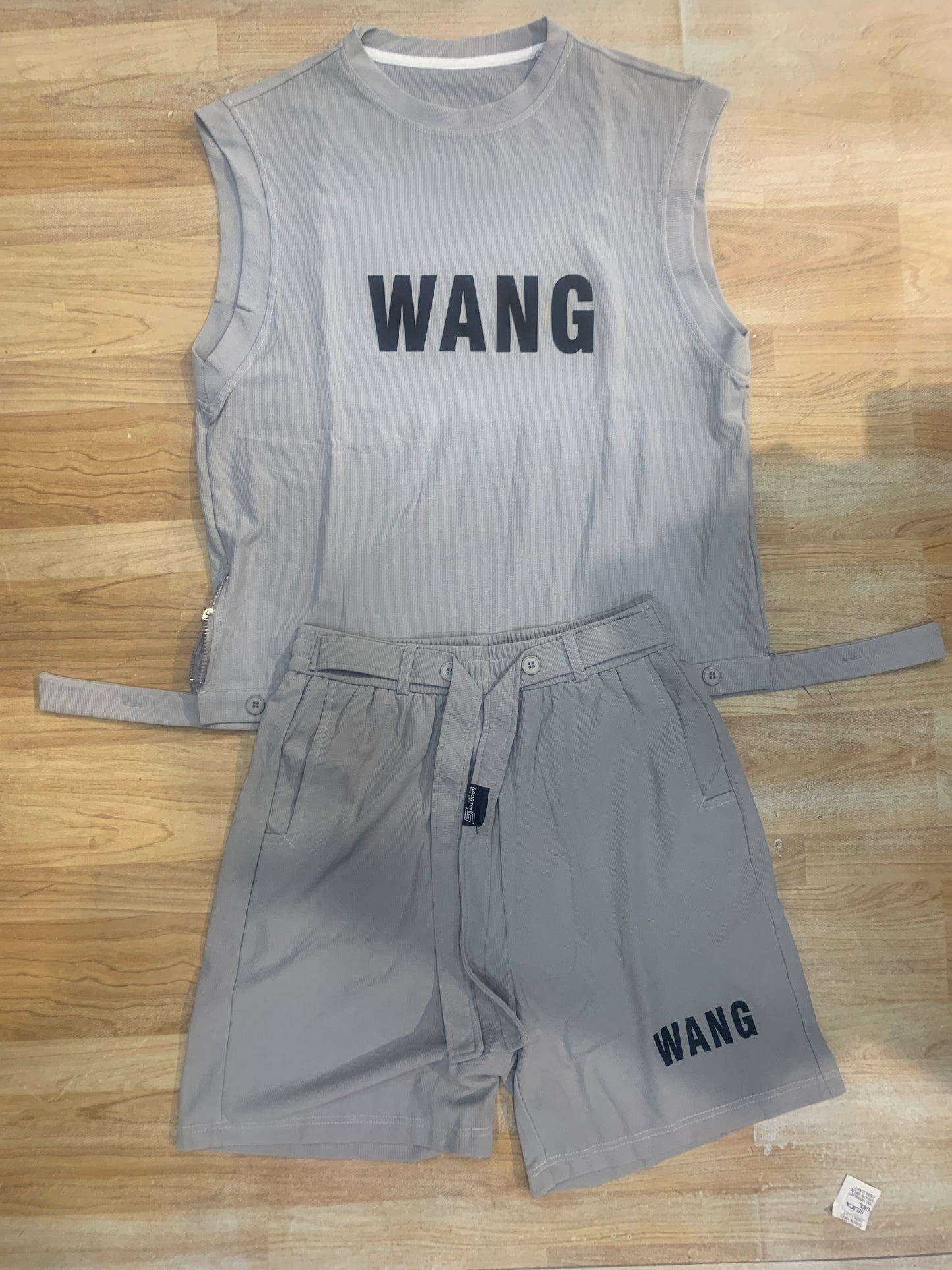 Wang Grey Coord set Tank top Shorts D19-7