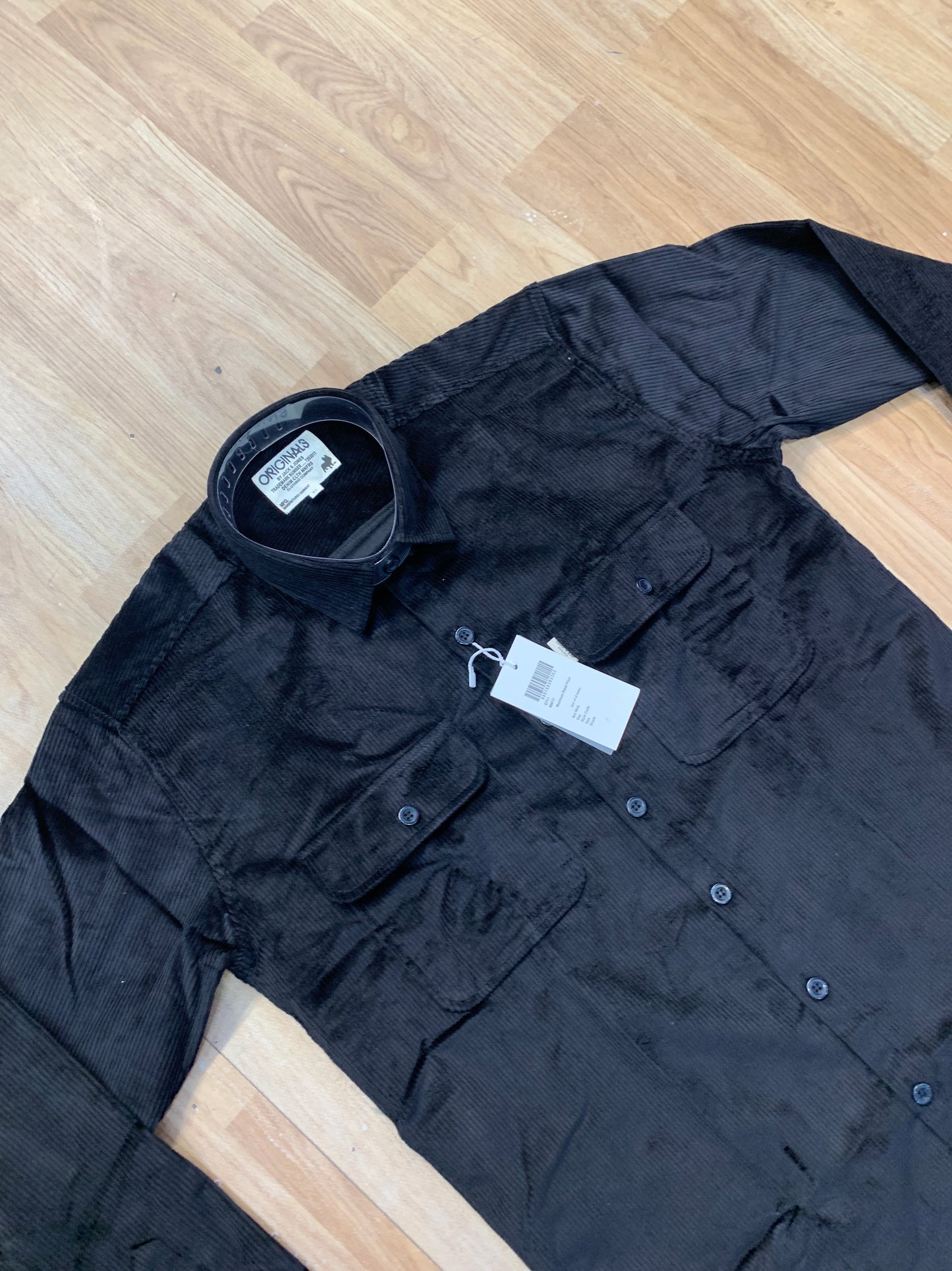 CAJ Black Colour Shirt Cotton Fabric Relaxed Fit 8874