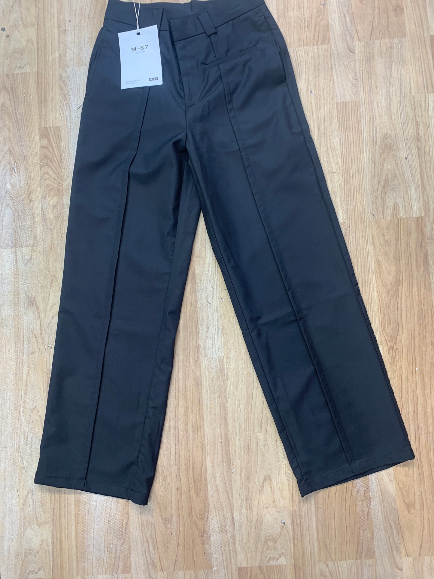 Korean Trouser Pant Black Colour Imported Fabric Straight Fit 90984