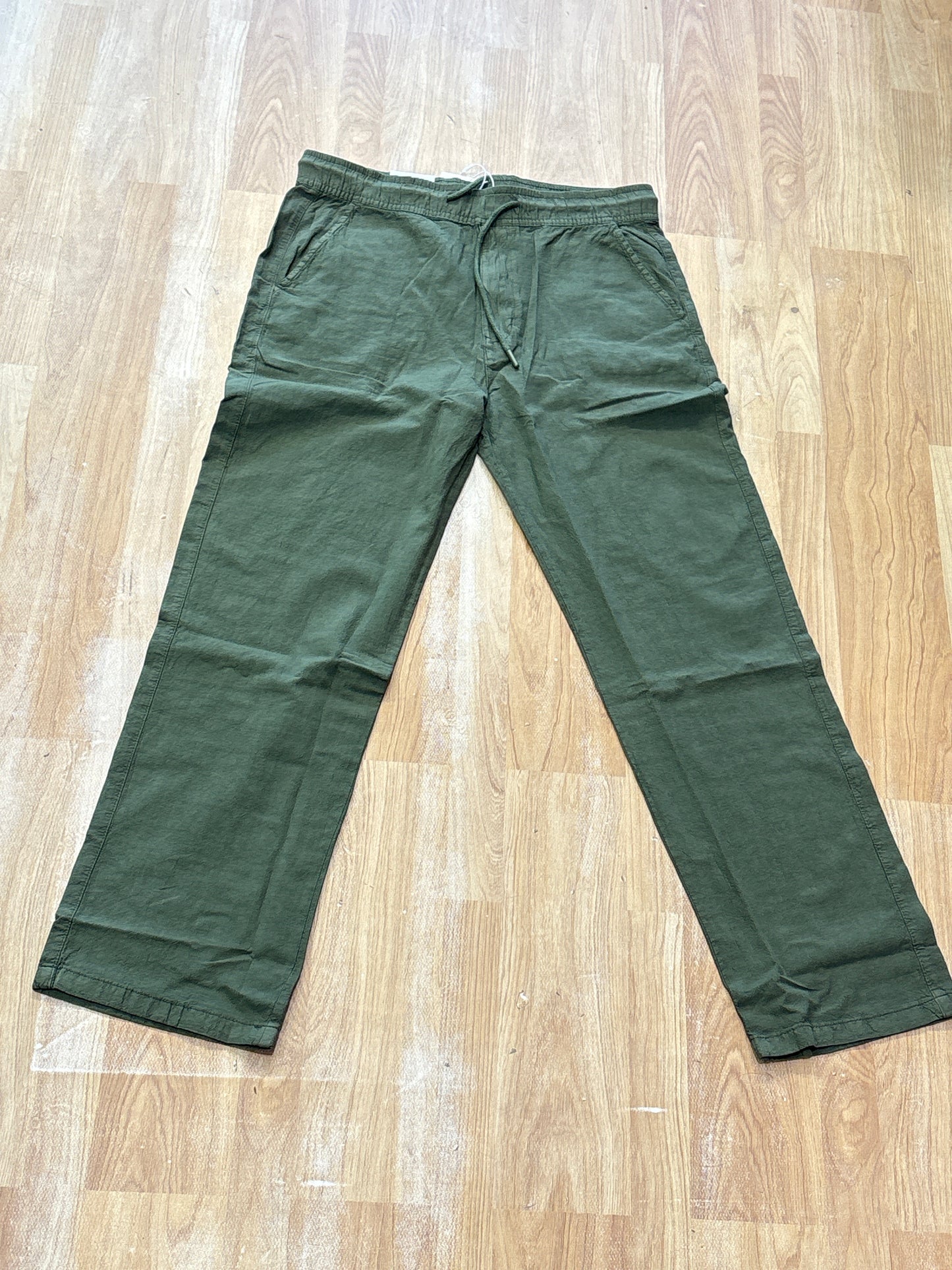 Inu Uni Green Colour Premium Quality Linen Pant 1580