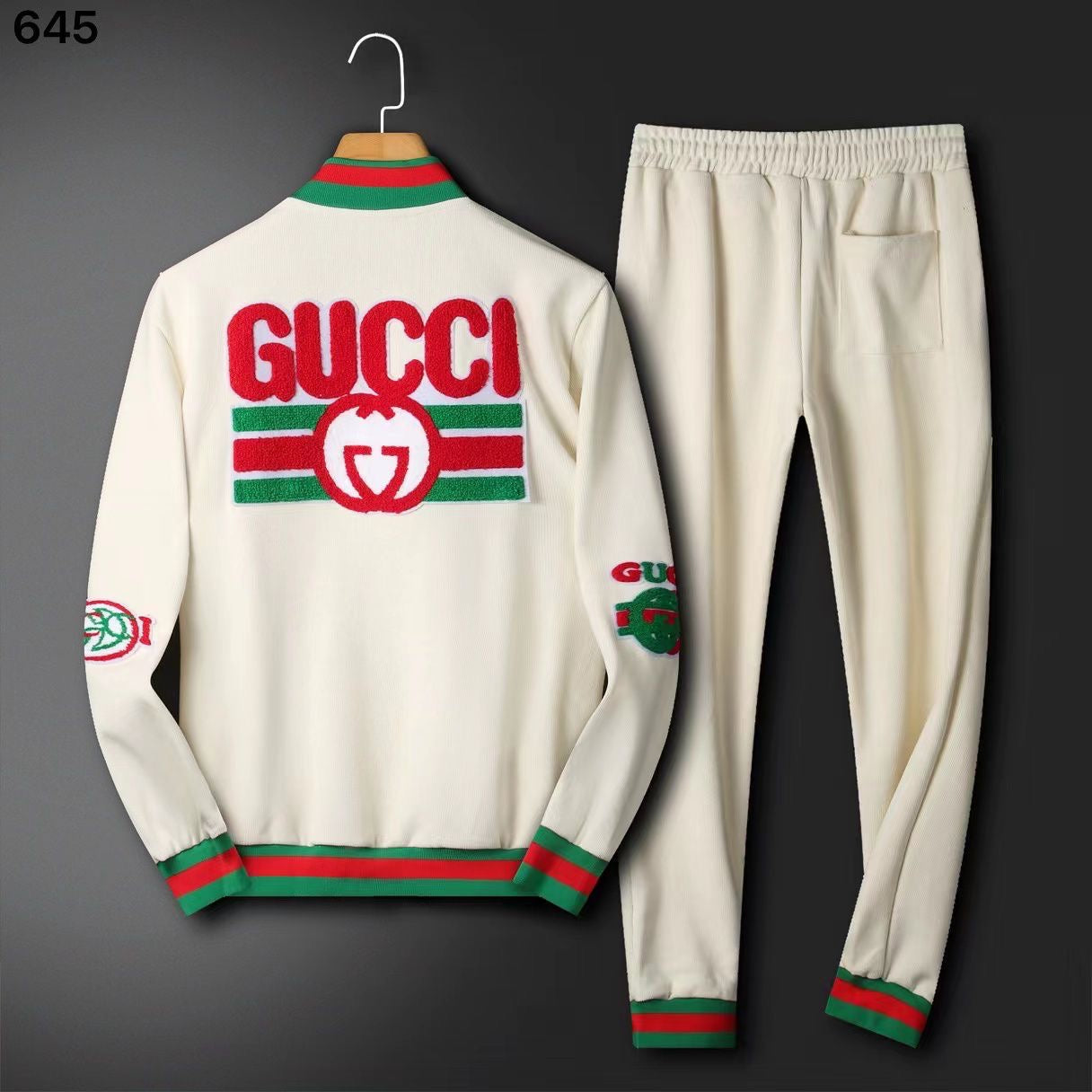 CUG Beige Colour With With Cug Embroidery Cotrise Tracksuit 200783