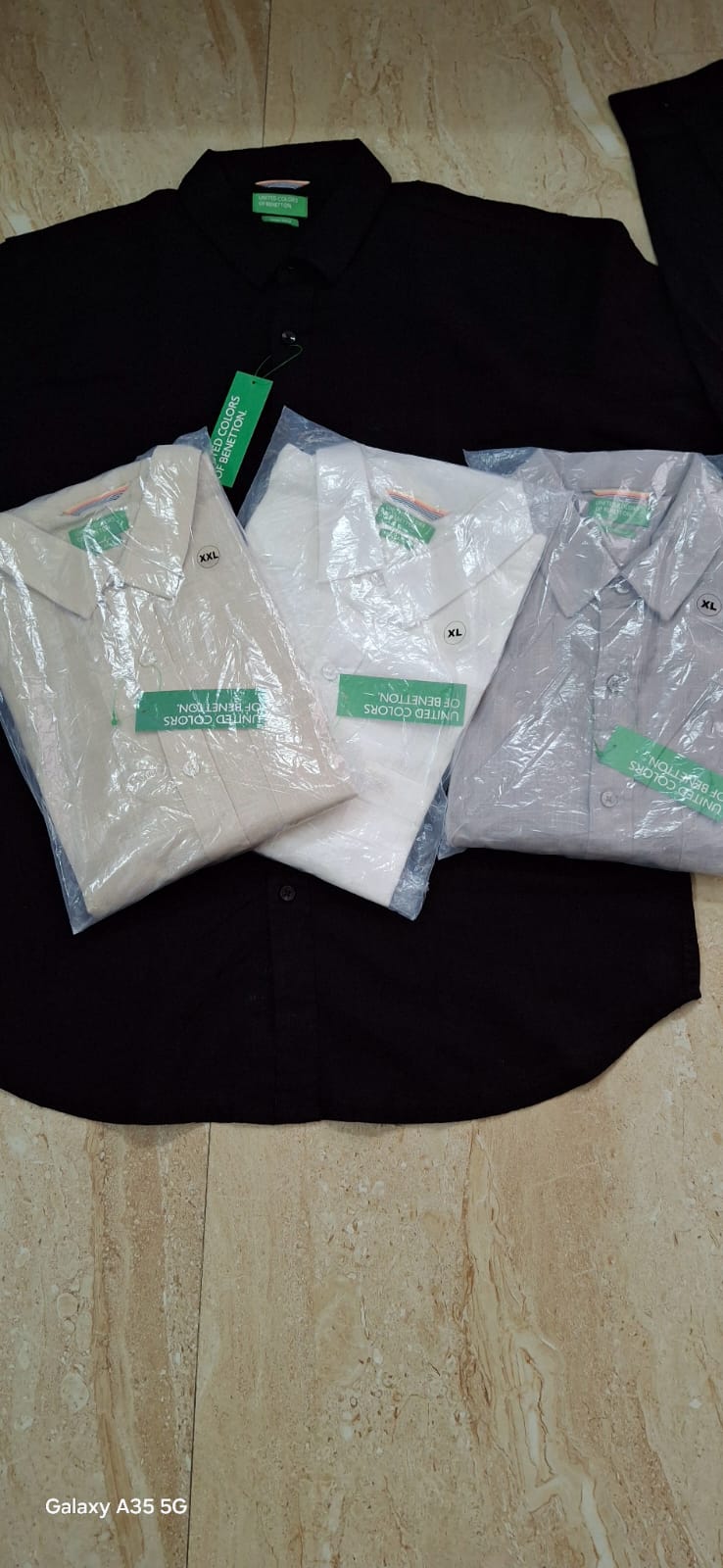 Ben Neb Black Colour Pocket Full Sleeve Linen Shirt 8905801414167