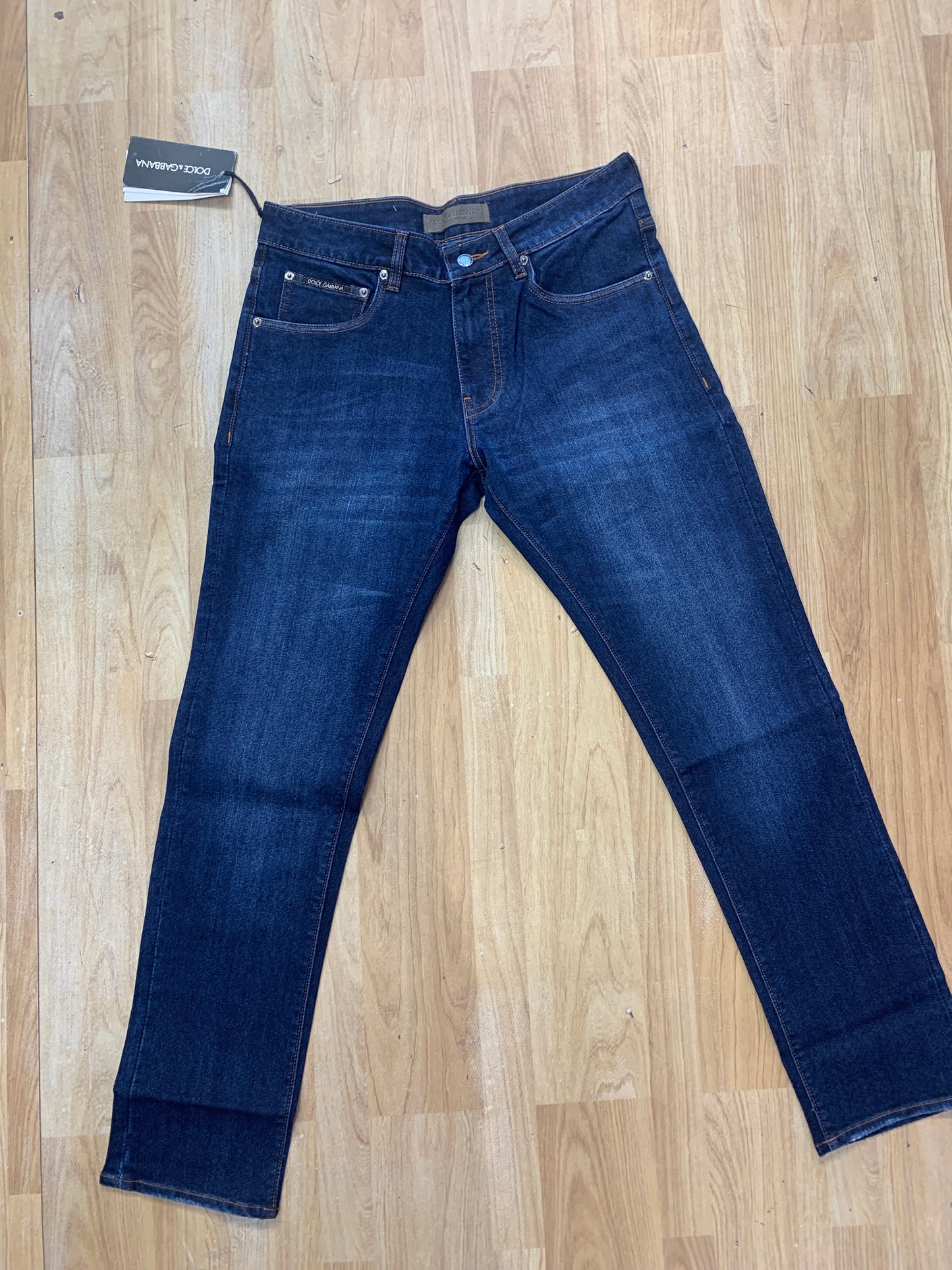 LOD Blue Colour With Back Pocket Embroidery Design Premium Quality Regular Fit Rough Jeans H4021