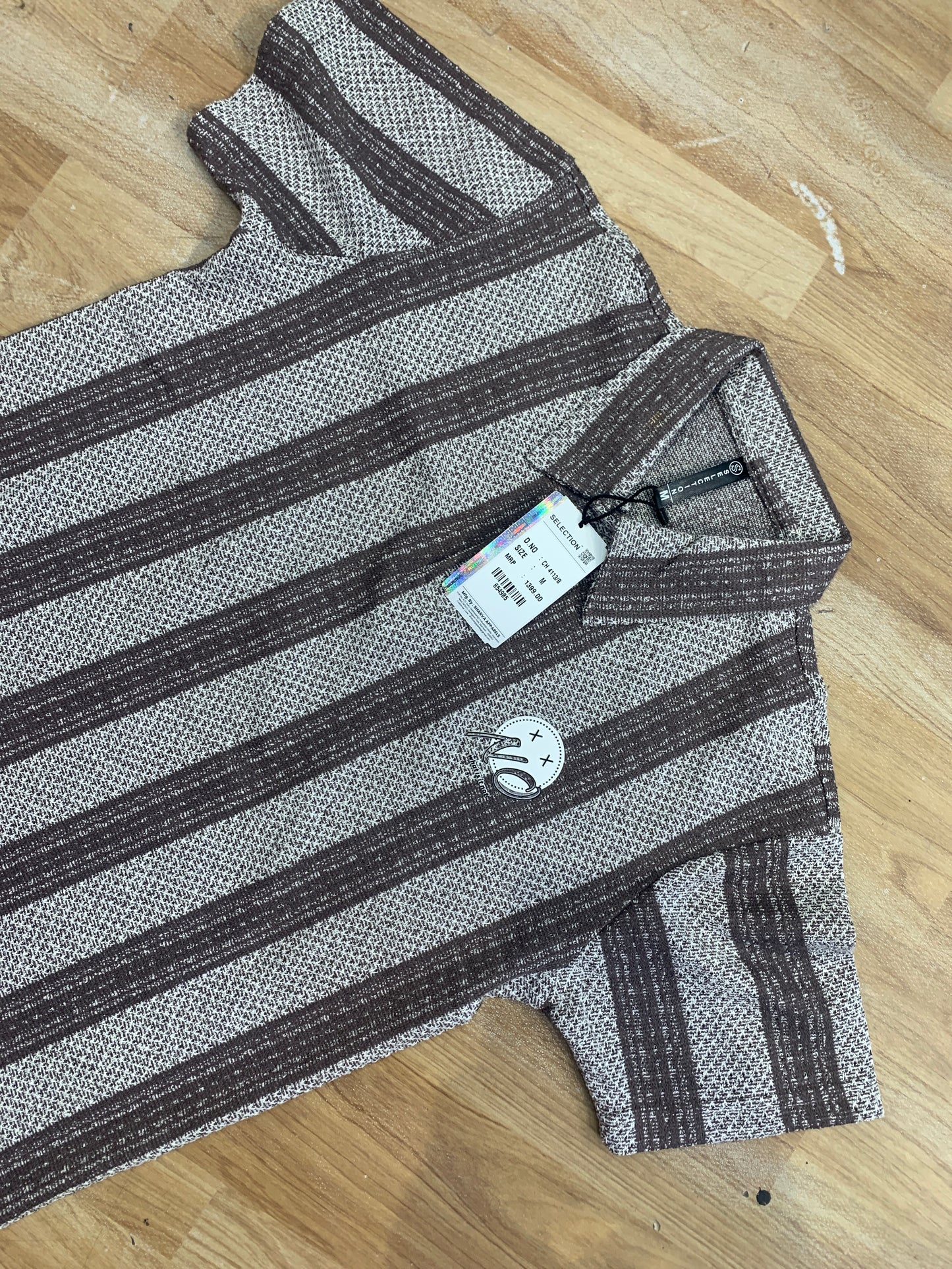 Selection Tshirt White & Brown Colour 654986