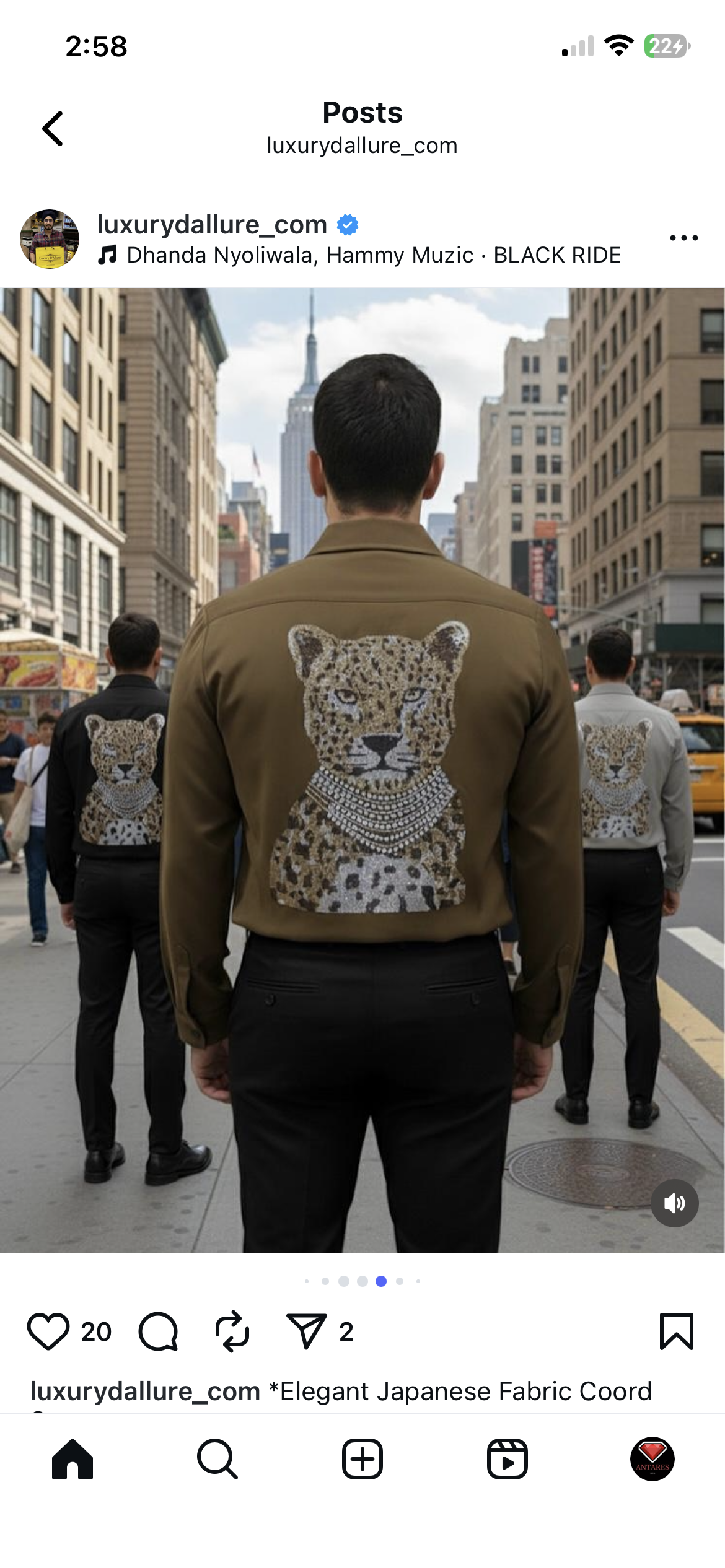 AQUARIUS Brown Colour Tiger Gold Black Stud Design Premium Quality Full sleeve Shirt 2566