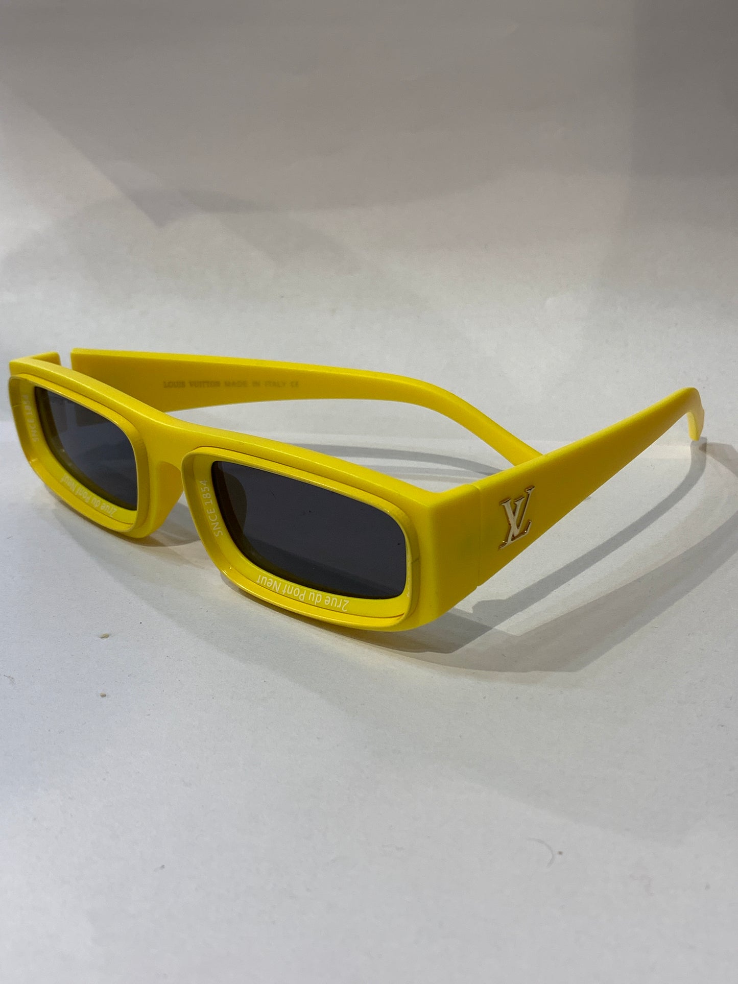 Uol Yellow Frame Black Shade Unisex Sunglass 61905422-145