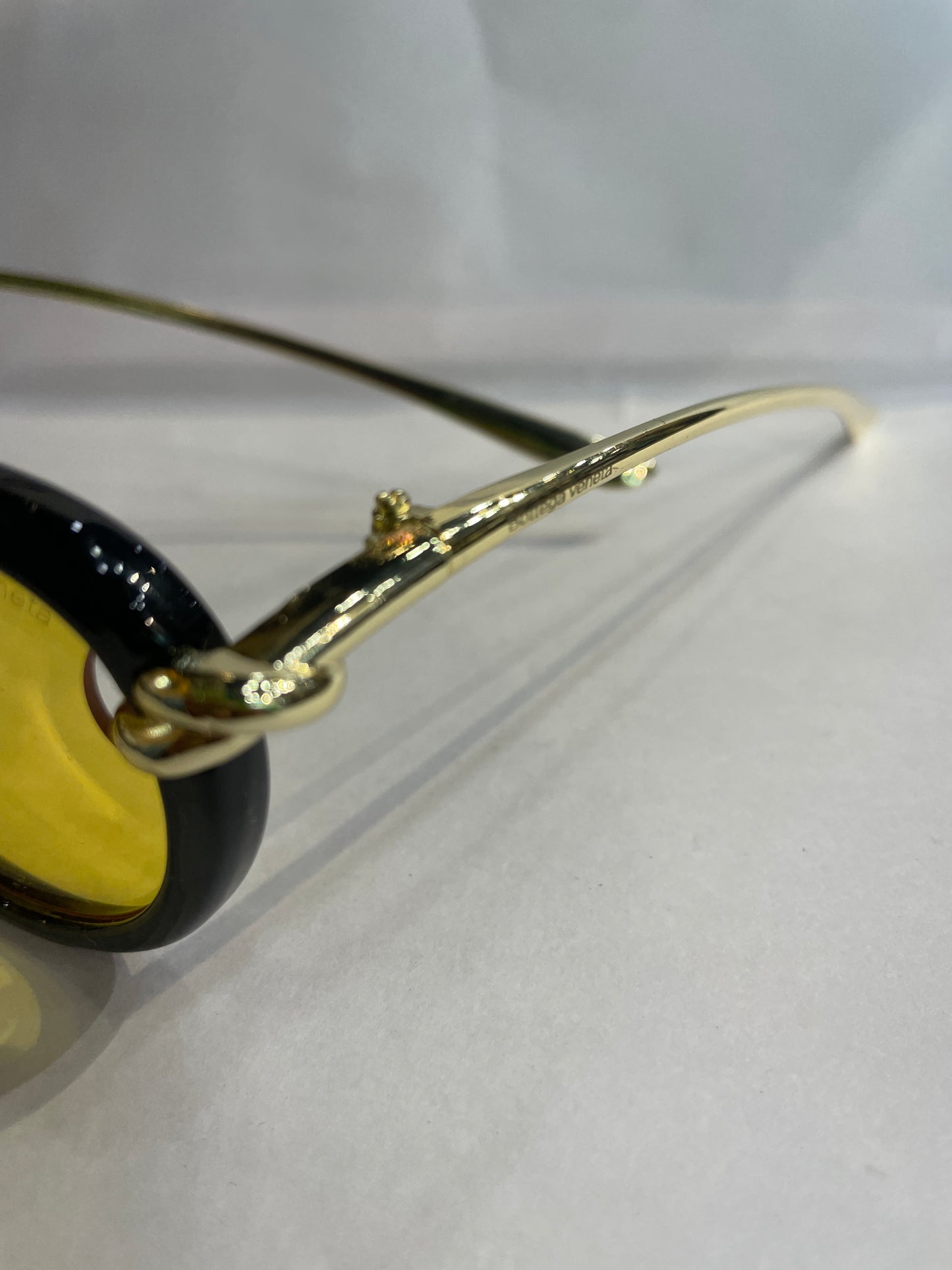 TOB BOT Black Frame Golden Stick yellow Shade Unisex Sunglasses SUN244